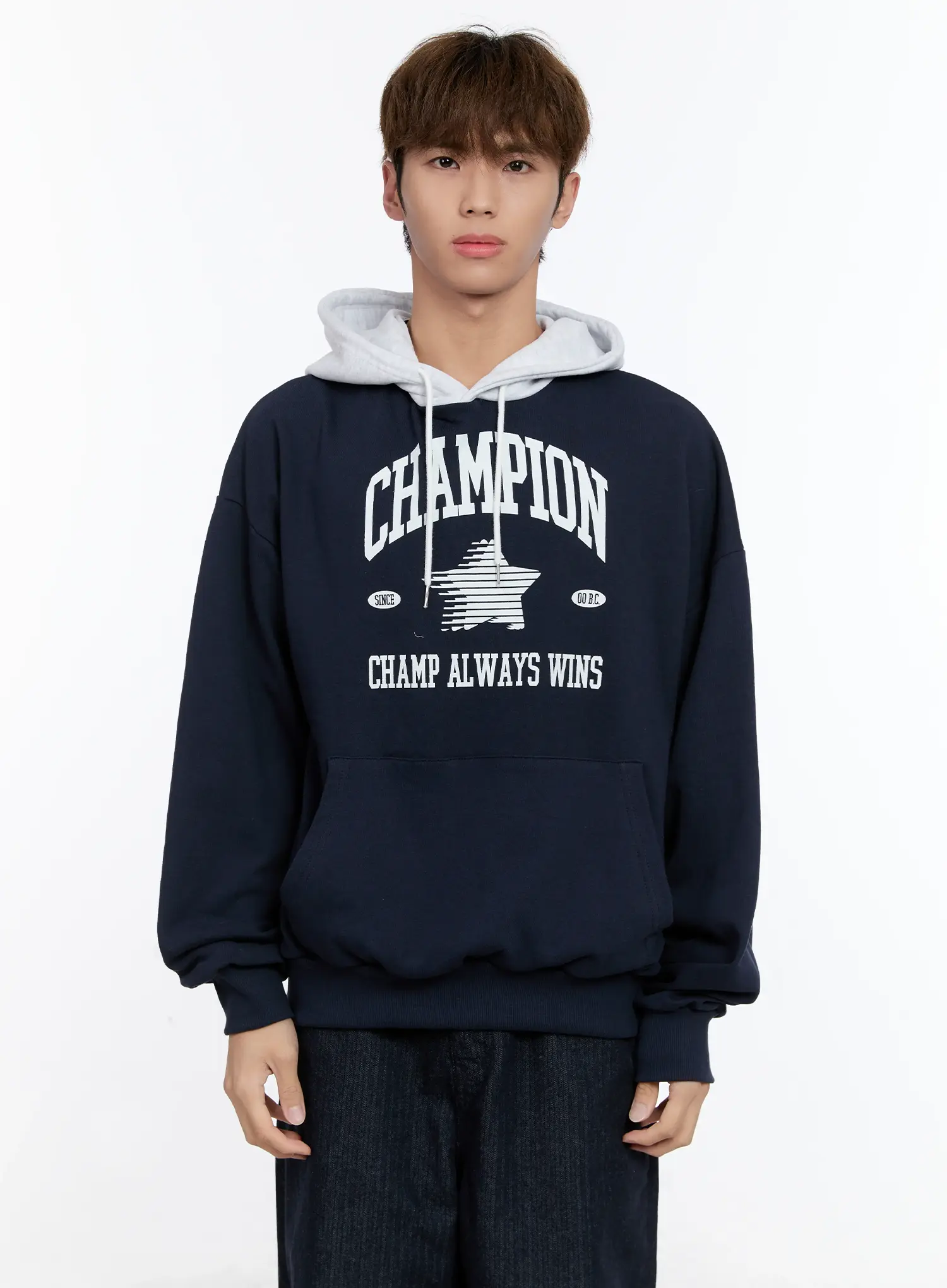 Men's Graphic Contrast Hoodie IN512 - Image 24