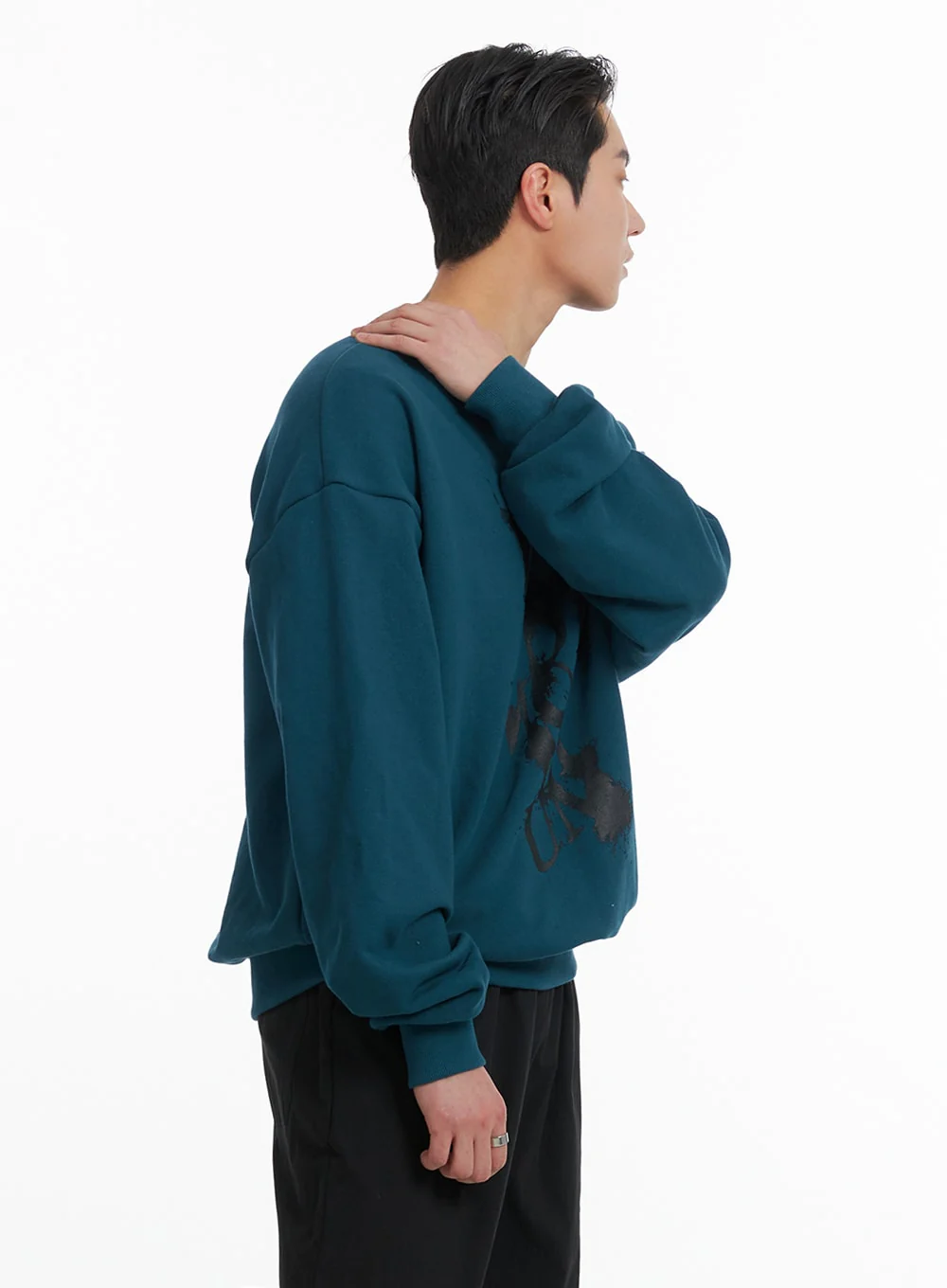 Men's Graphic Cotton Crew Neck Sweatshirt IA401 - Image 4