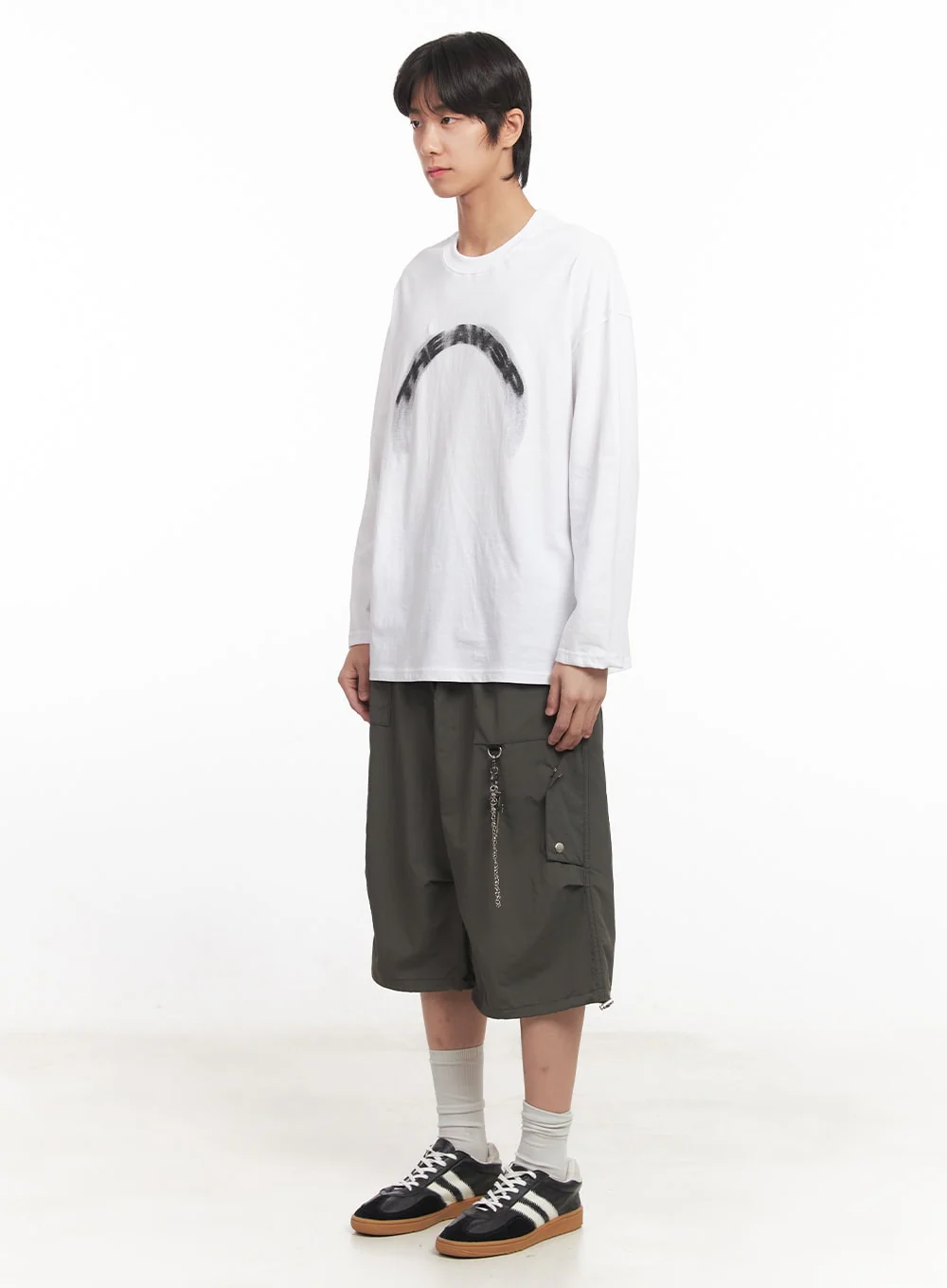 Men's Graphic Cotton Long Sleeve Shirt IA510 - Image 7
