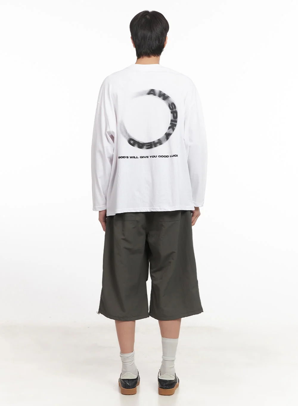 Men's Graphic Cotton Long Sleeve Shirt IA510 - Image 8