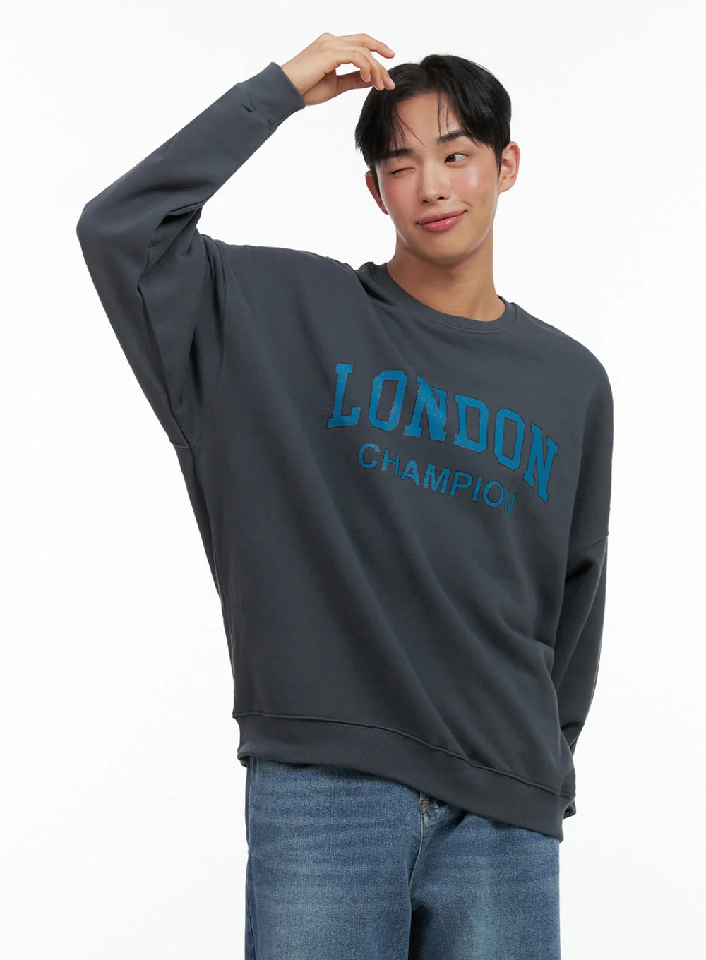 Men's Graphic Crewneck IN426 - Image 4