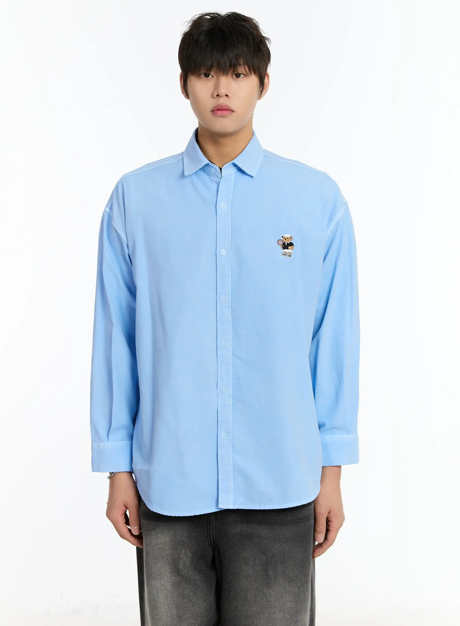 Men's Graphic Embroidered Casual Shirt IM502 - Image 13