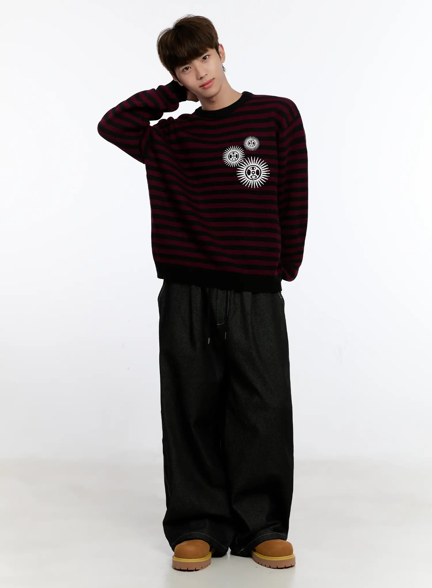 Men's Graphic Jeans (Black) IS529 - Image 11