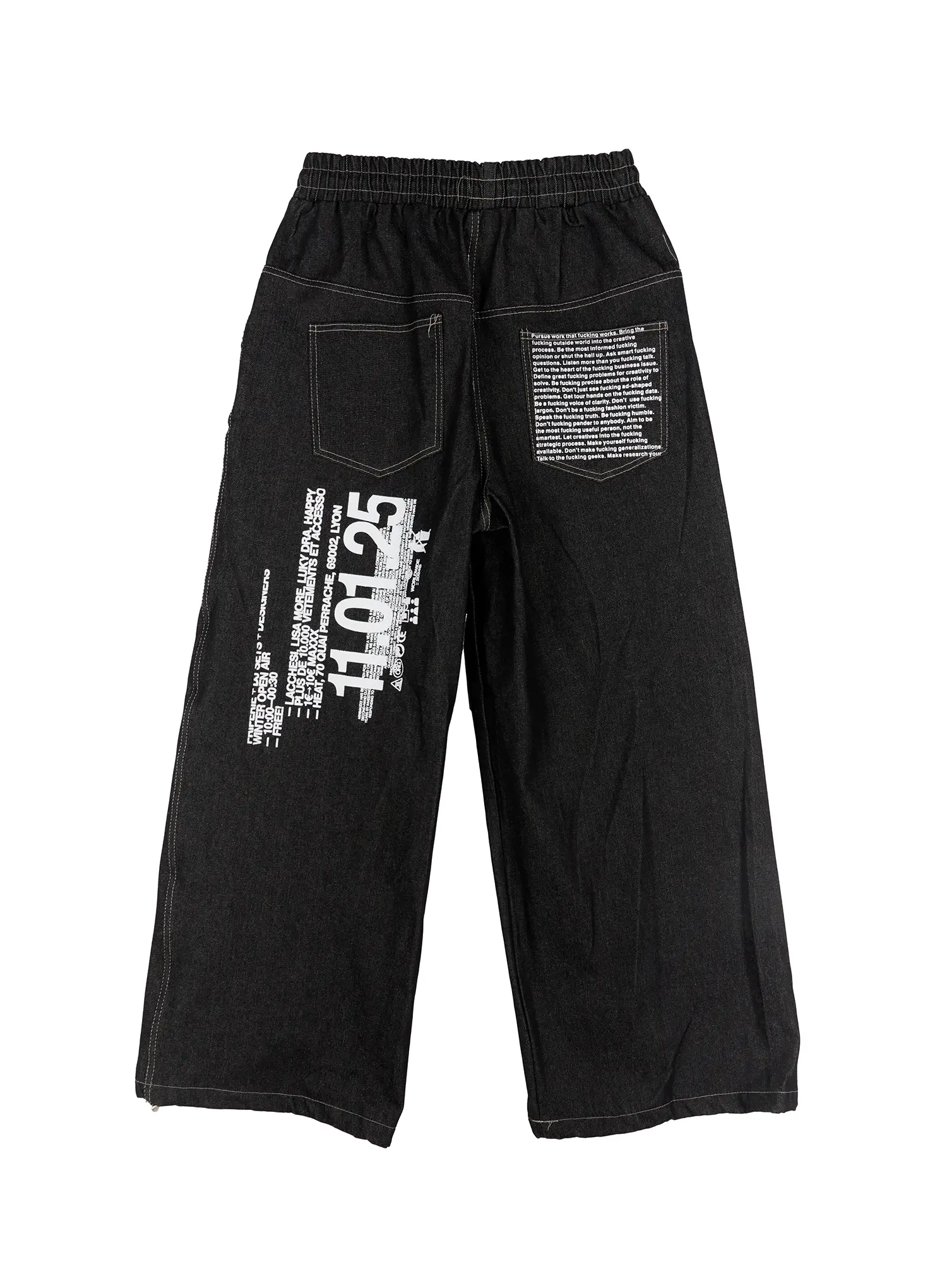 Men's Graphic Jeans (Black) IS529 - Image 15