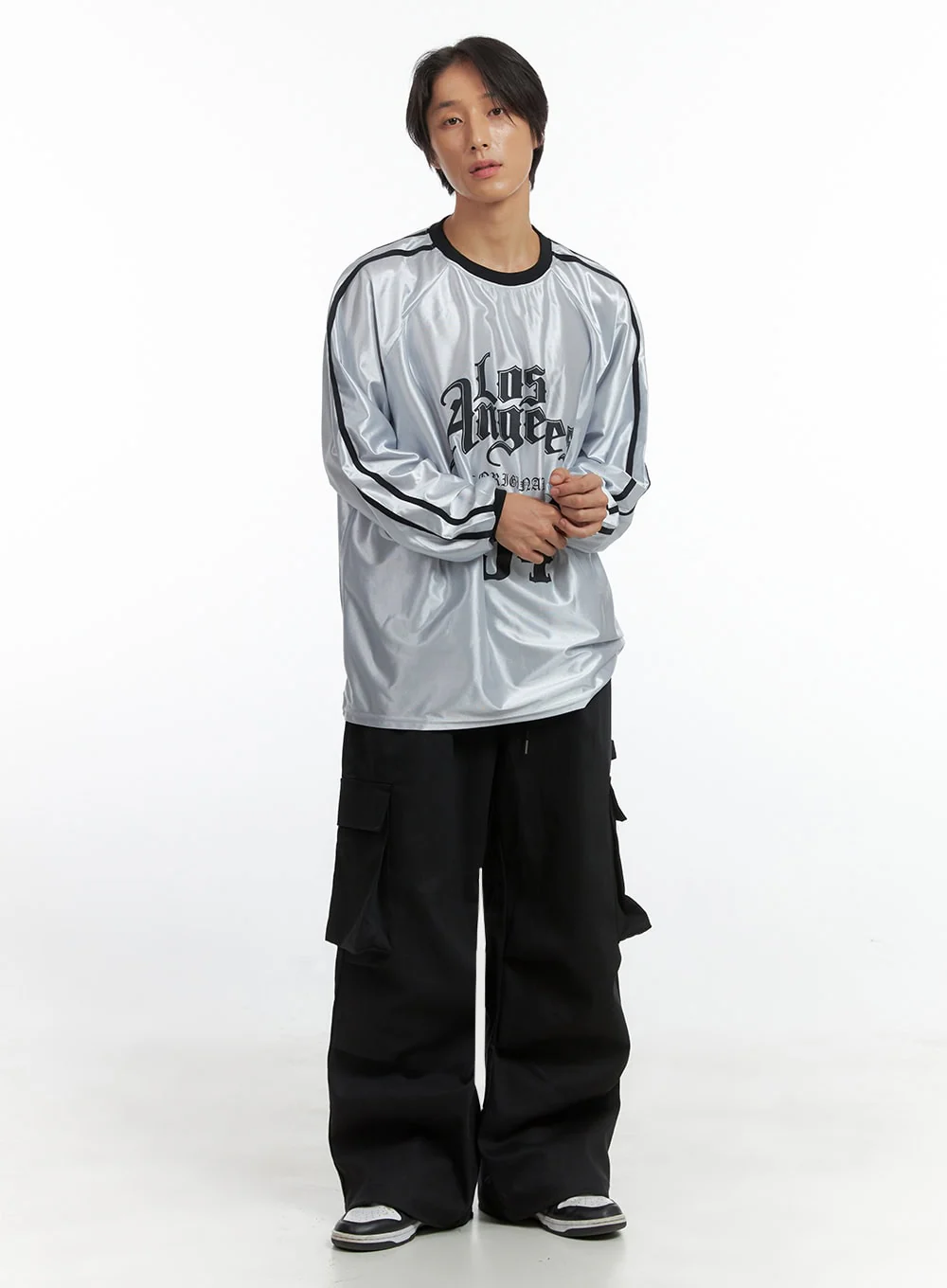 Men's Graphic Jersey Long Sleeve T-Shirt IO402 - Image 6