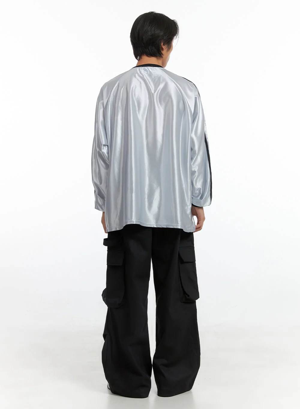 Men's Graphic Jersey Long Sleeve T-Shirt IO402 - Image 8