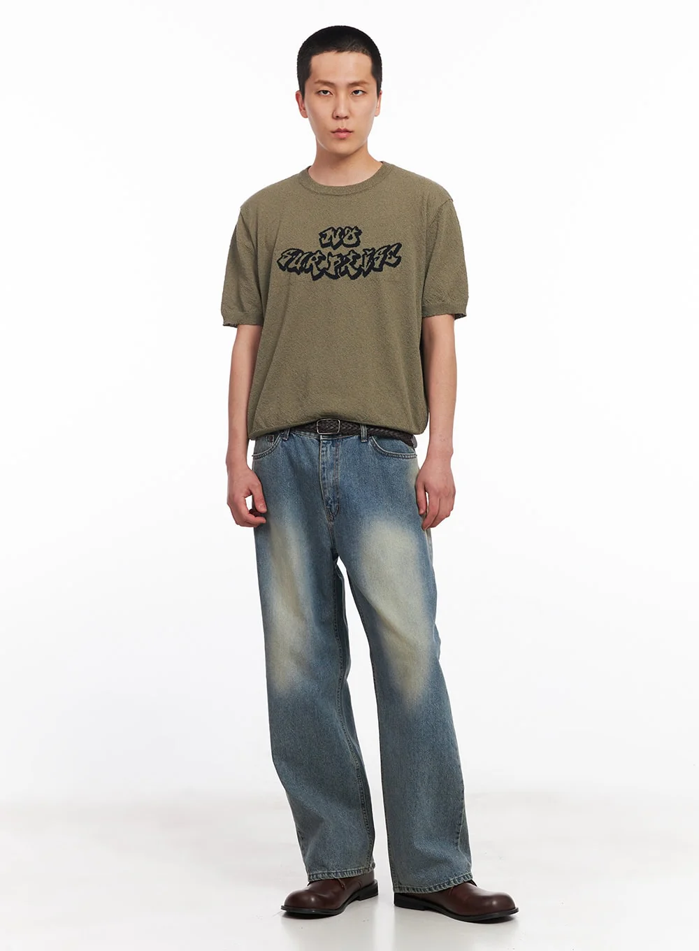 Men's Graphic Knit Tee IU512 - Image 2