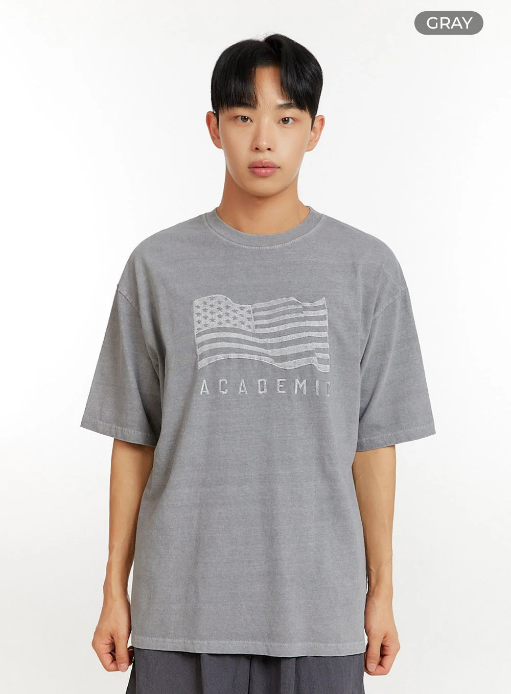 Men's Graphic Lettering T-Shirt IU427 - Image 10