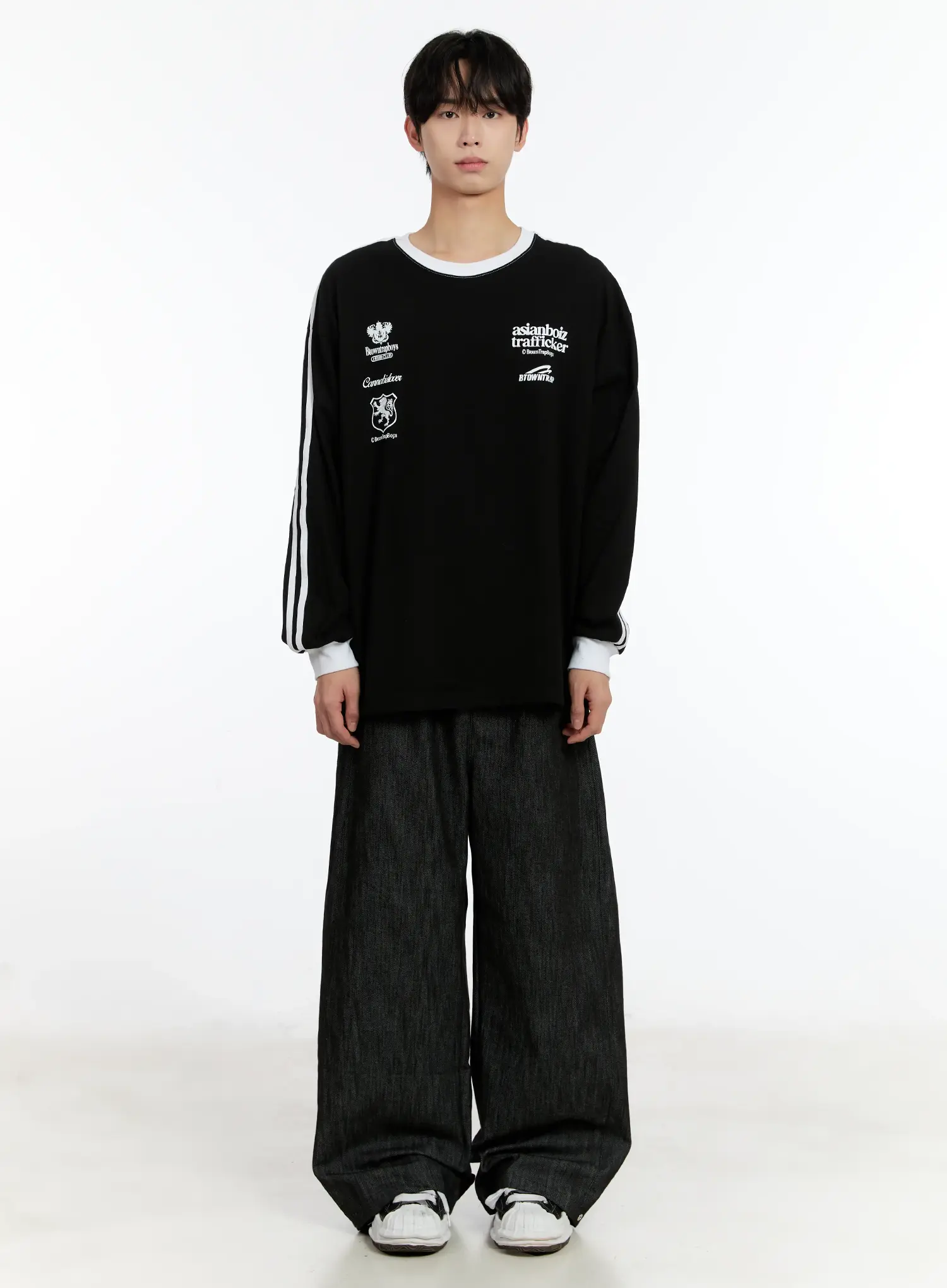 Men's Graphic Long Sleeve T-Shirt ID502 - Image 3