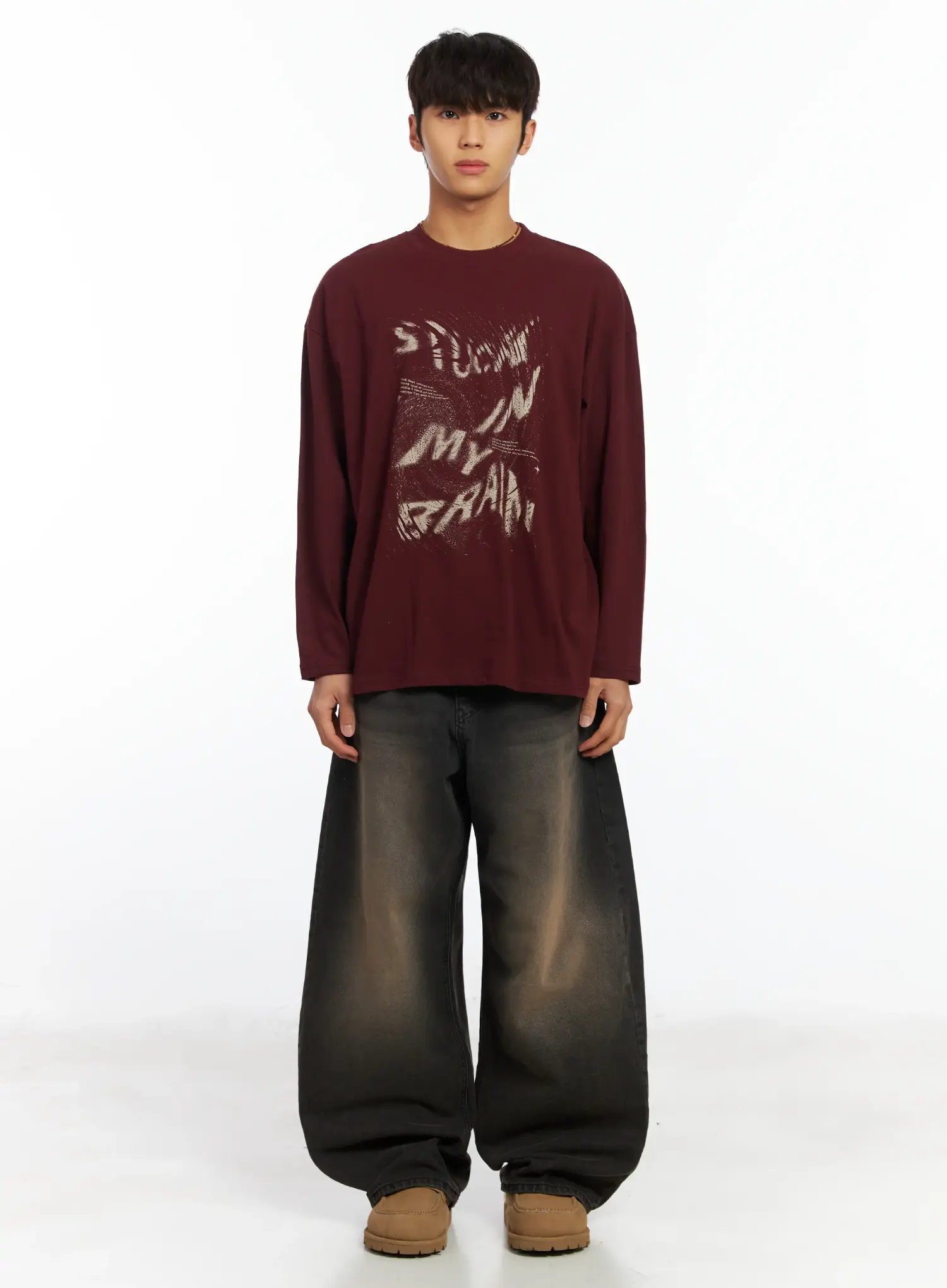 Men's Graphic Long Sleeve Tee IF506 - Image 4