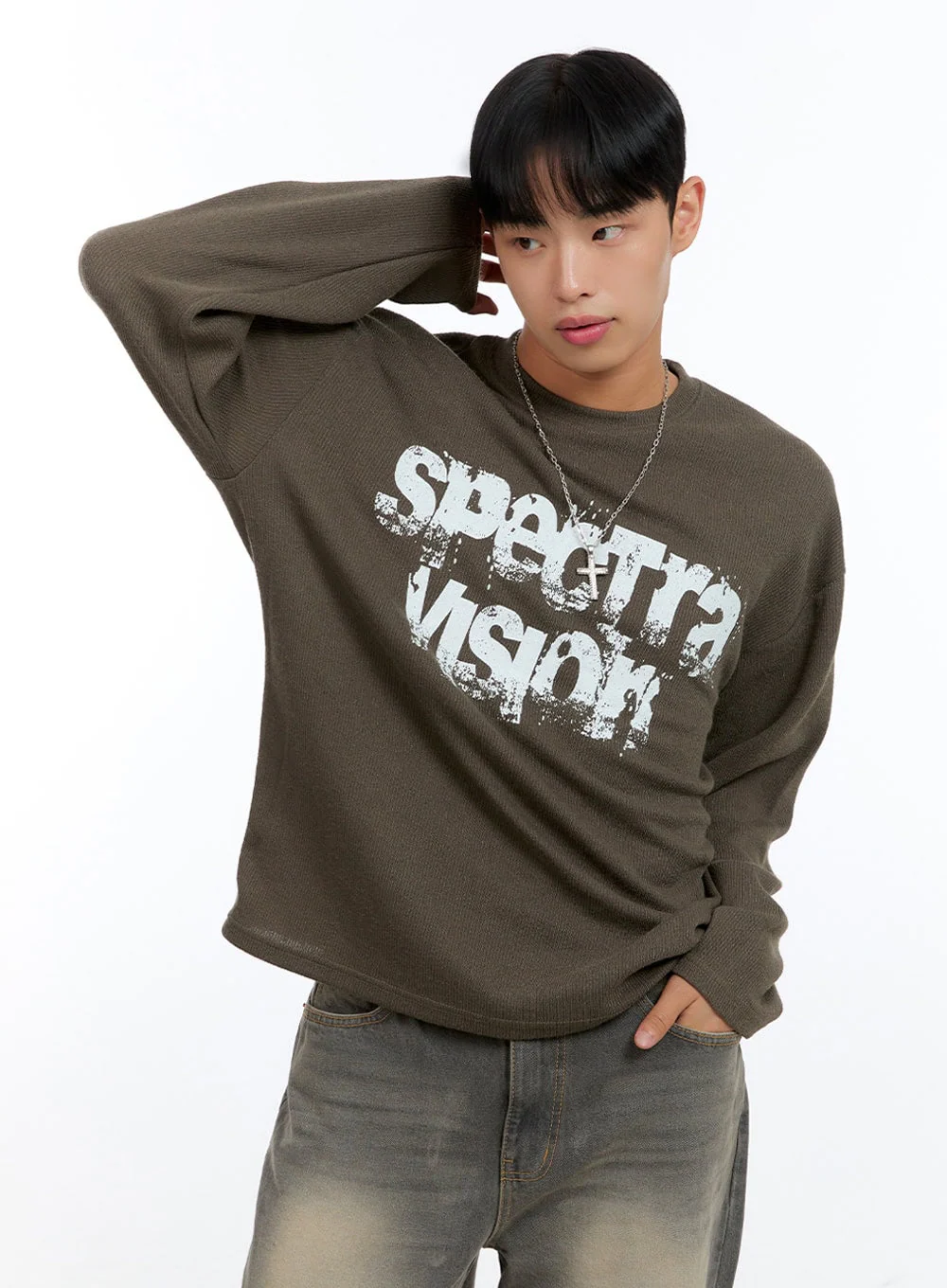 Men's Graphic Long Sleeve Top IG422
