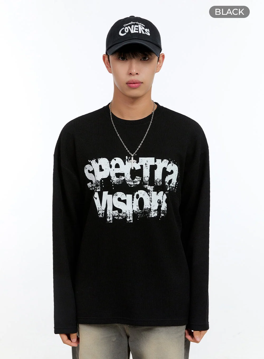 Men's Graphic Long Sleeve Top IG422 - Image 11
