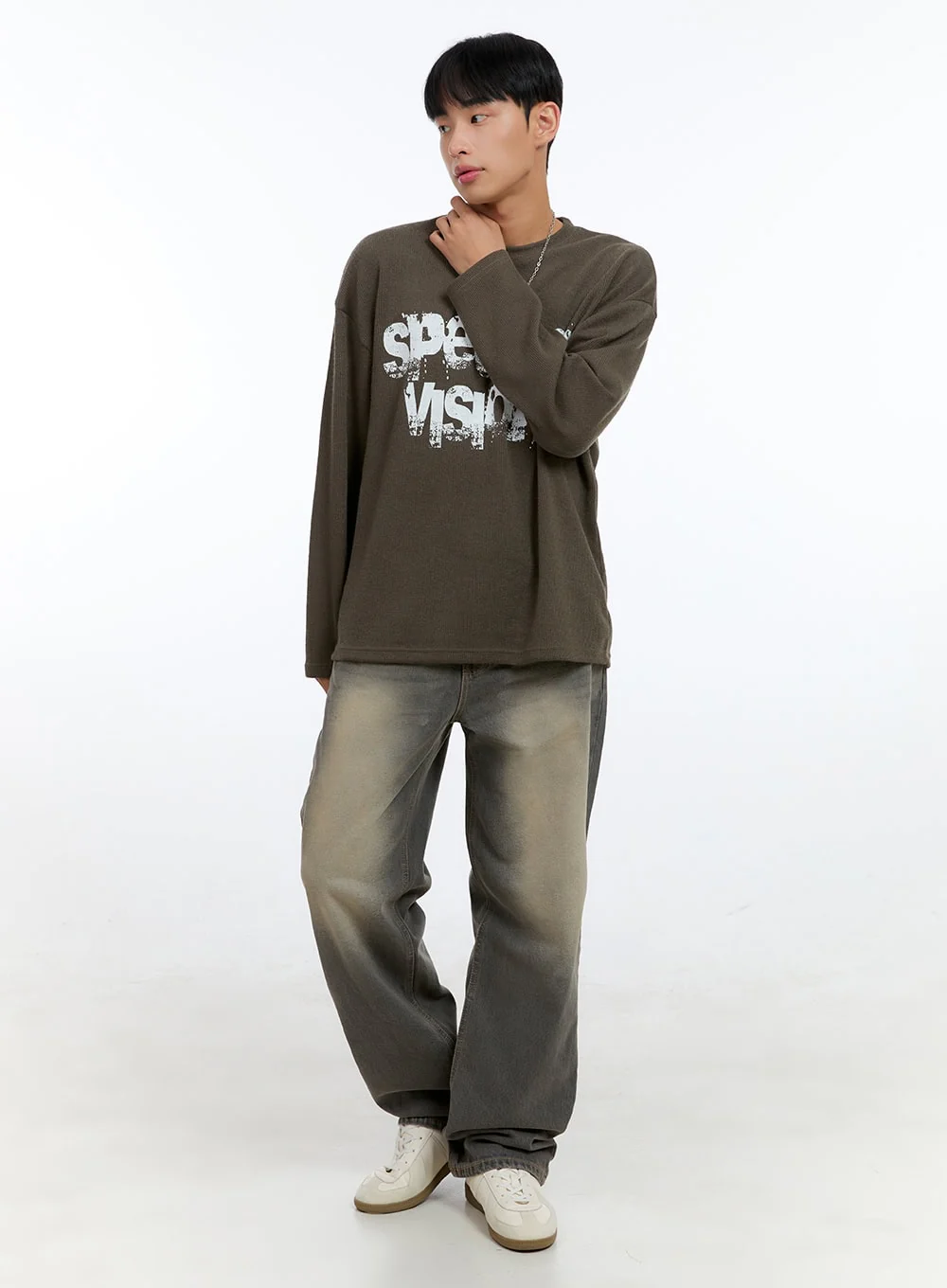 Men's Graphic Long Sleeve Top IG422 - Image 3