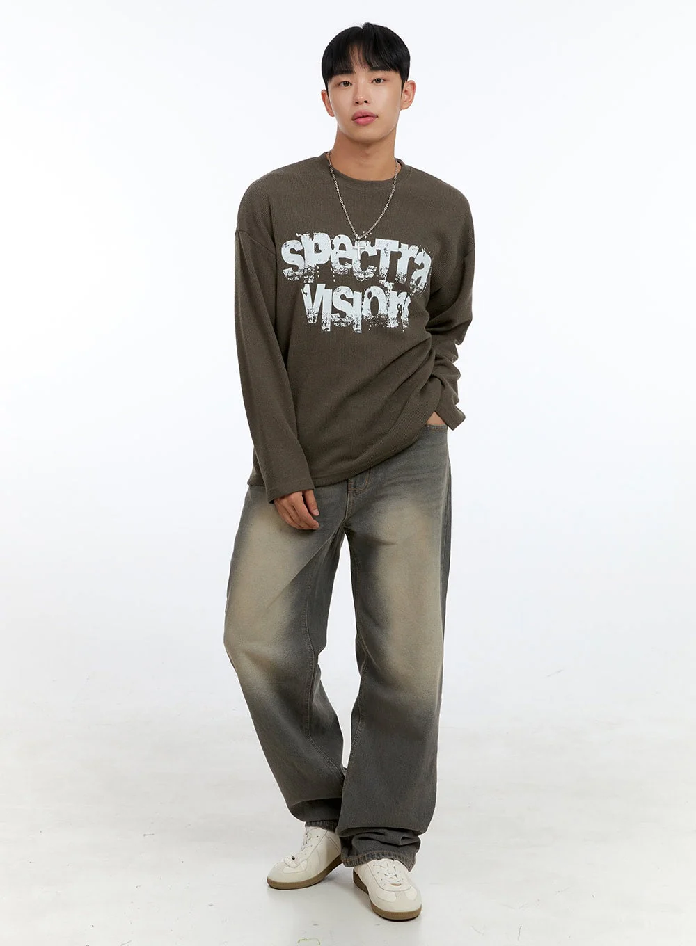 Men's Graphic Long Sleeve Top IG422 - Image 6