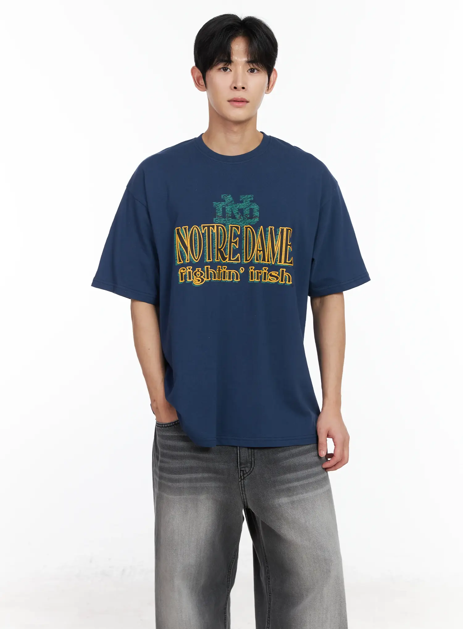 Men's Graphic Oversized T-Shirt IM523 - Image 2