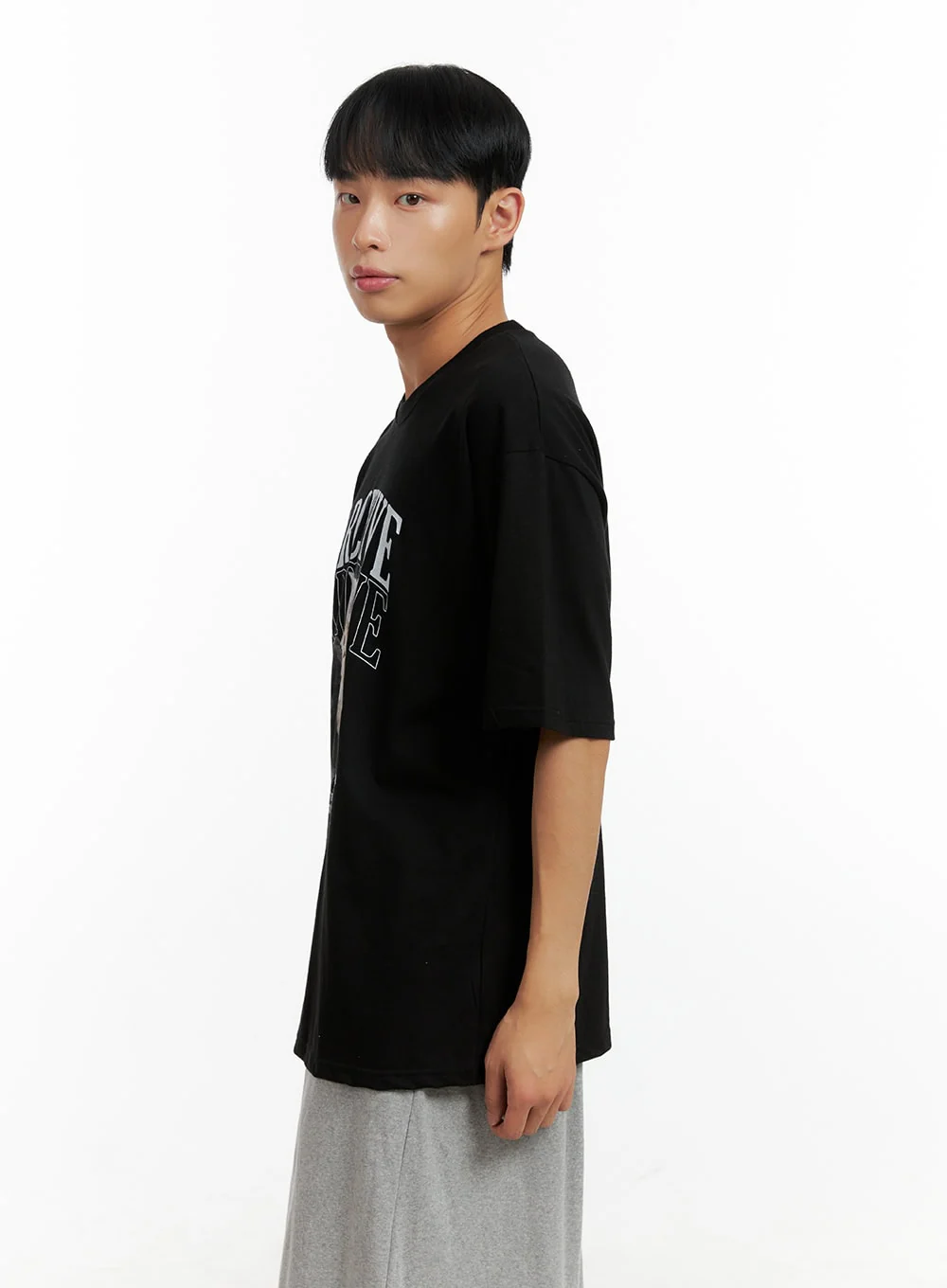 Men's Graphic Round Neck Short Sleeve T-Shirt CL429 - Image 4