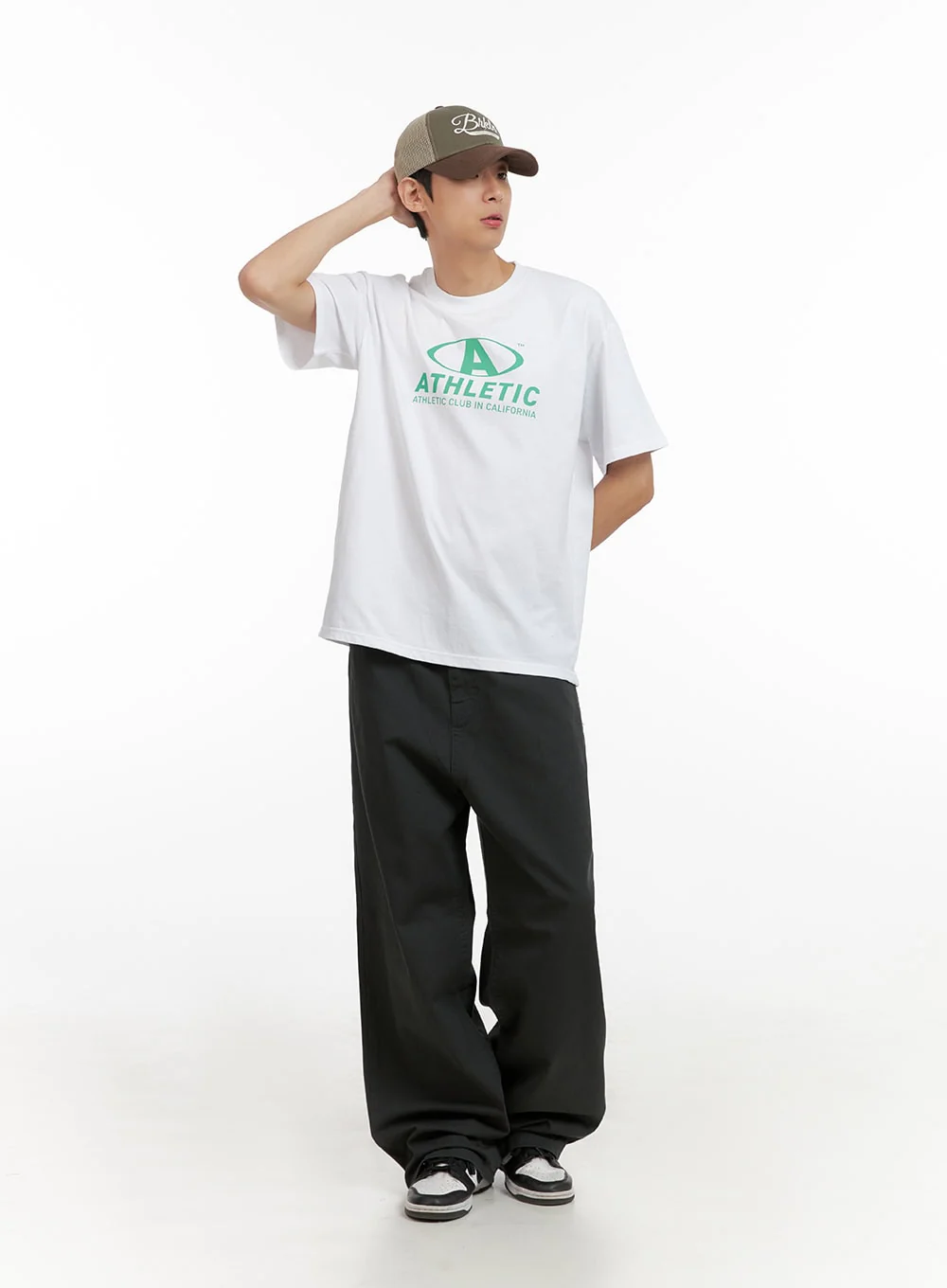 Men's Graphic Round Neck T-Shirt (White) IL404 - Image 2
