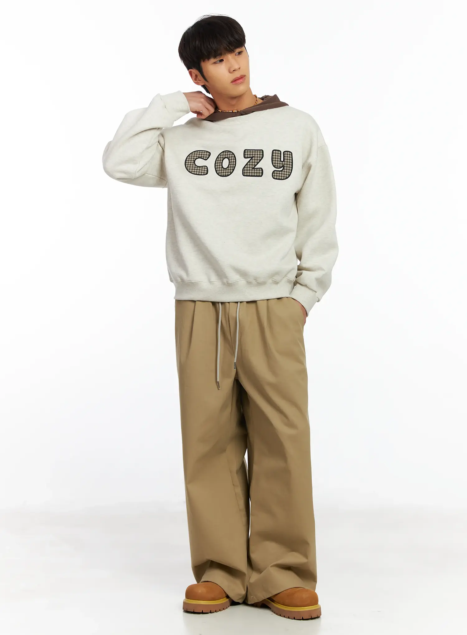 Men's Graphic Wide Leg Pants IF506 - Image 10