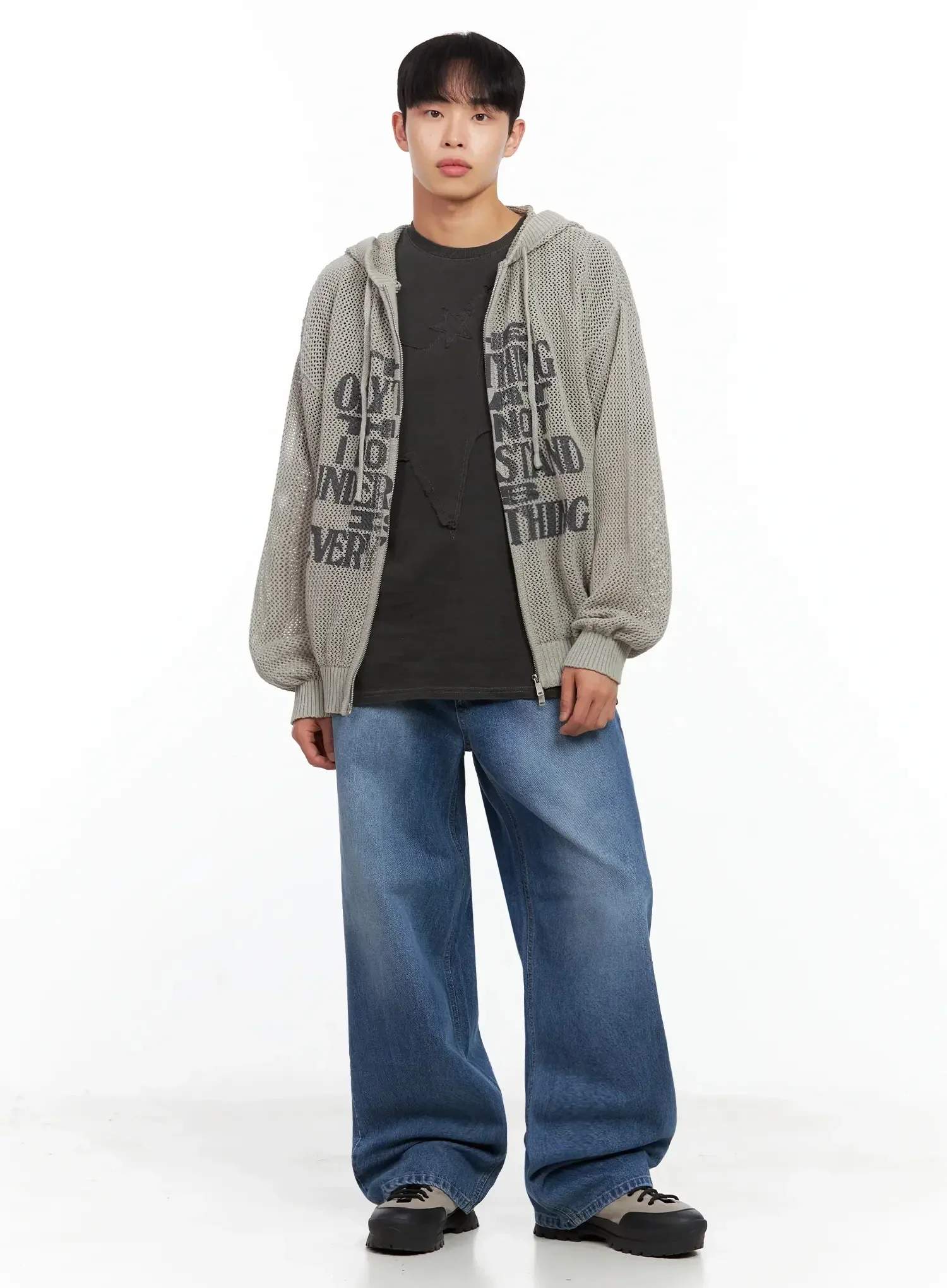 Men's Graphic Zip-Up Hoodie IL516 - Image 7