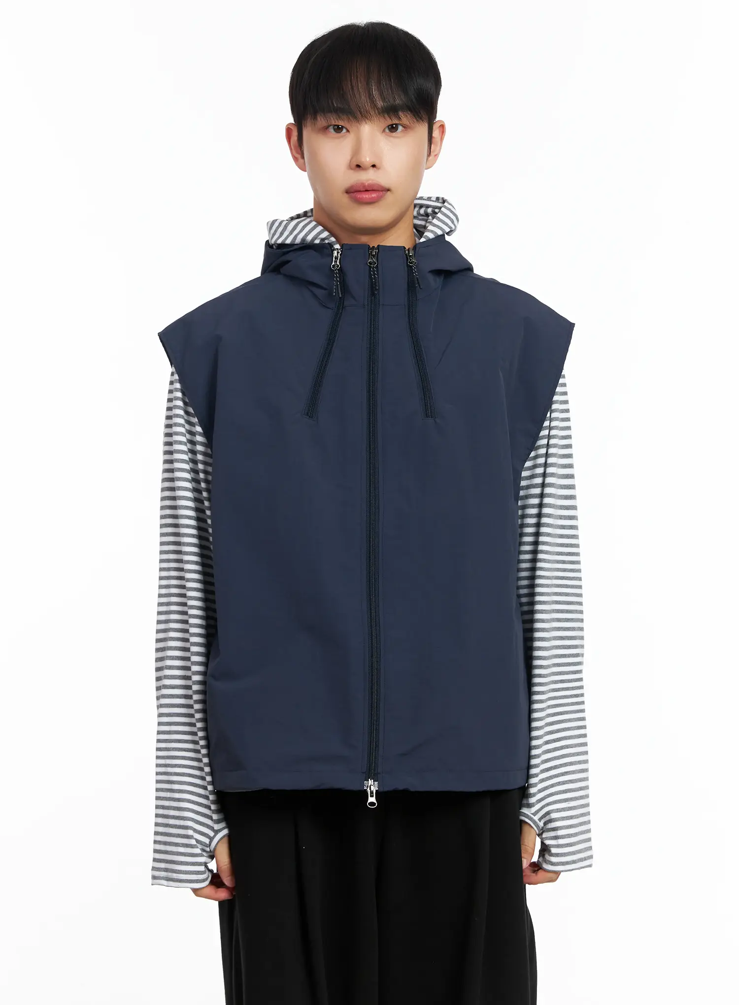 Men's Hooded Vest IM516 - Image 12