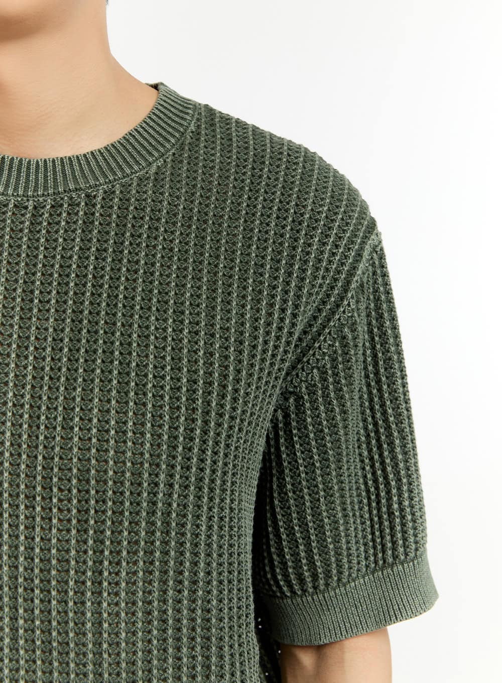 Men's Knit Sweater T-Shirt IL412 - Image 3
