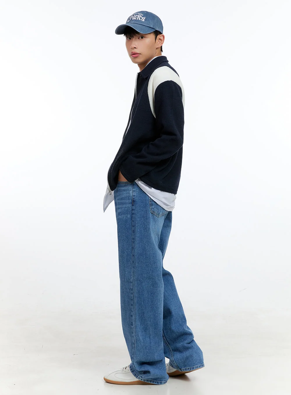 Men's Knit Zip-Up Jacket IG416 - Image 5