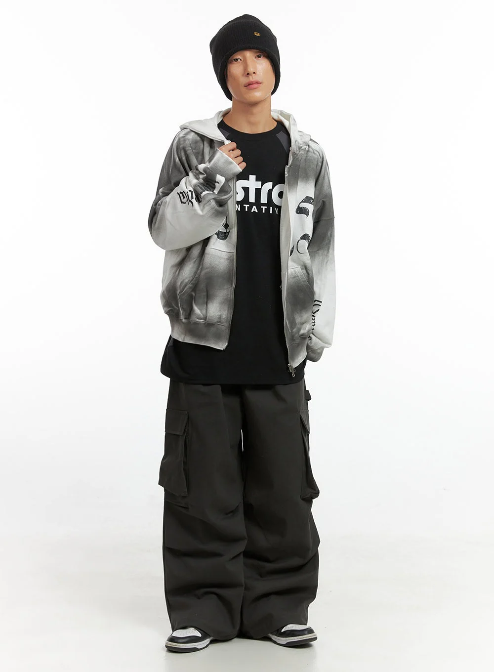 Men's Letter Print Long Sleeve Shirt IO417 - Image 9