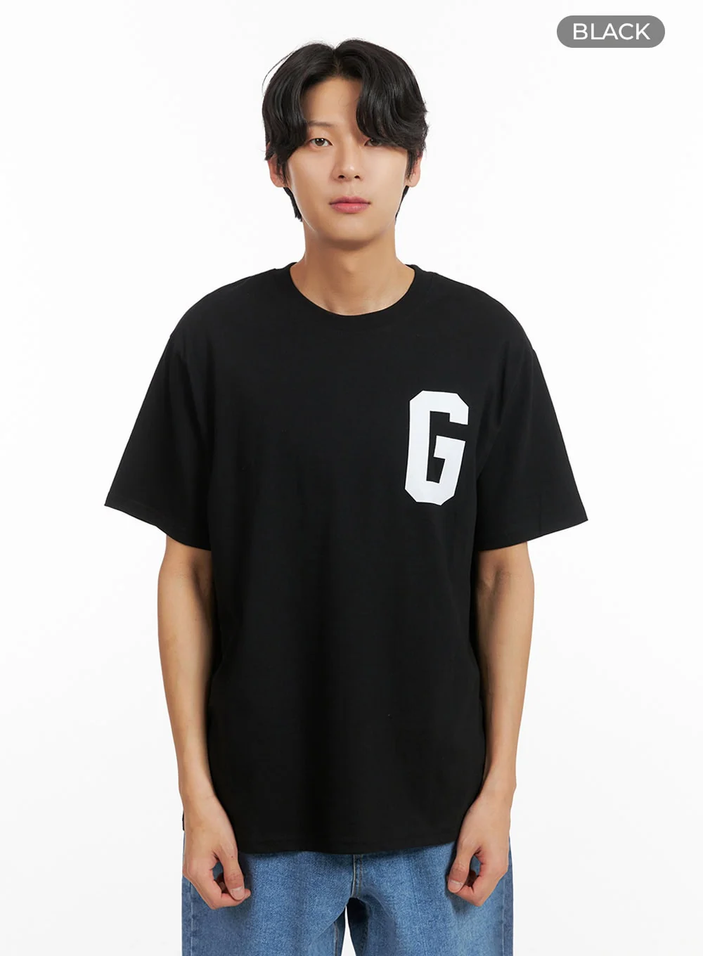 Men's Letter Print T-Shirt IY424 - Image 11