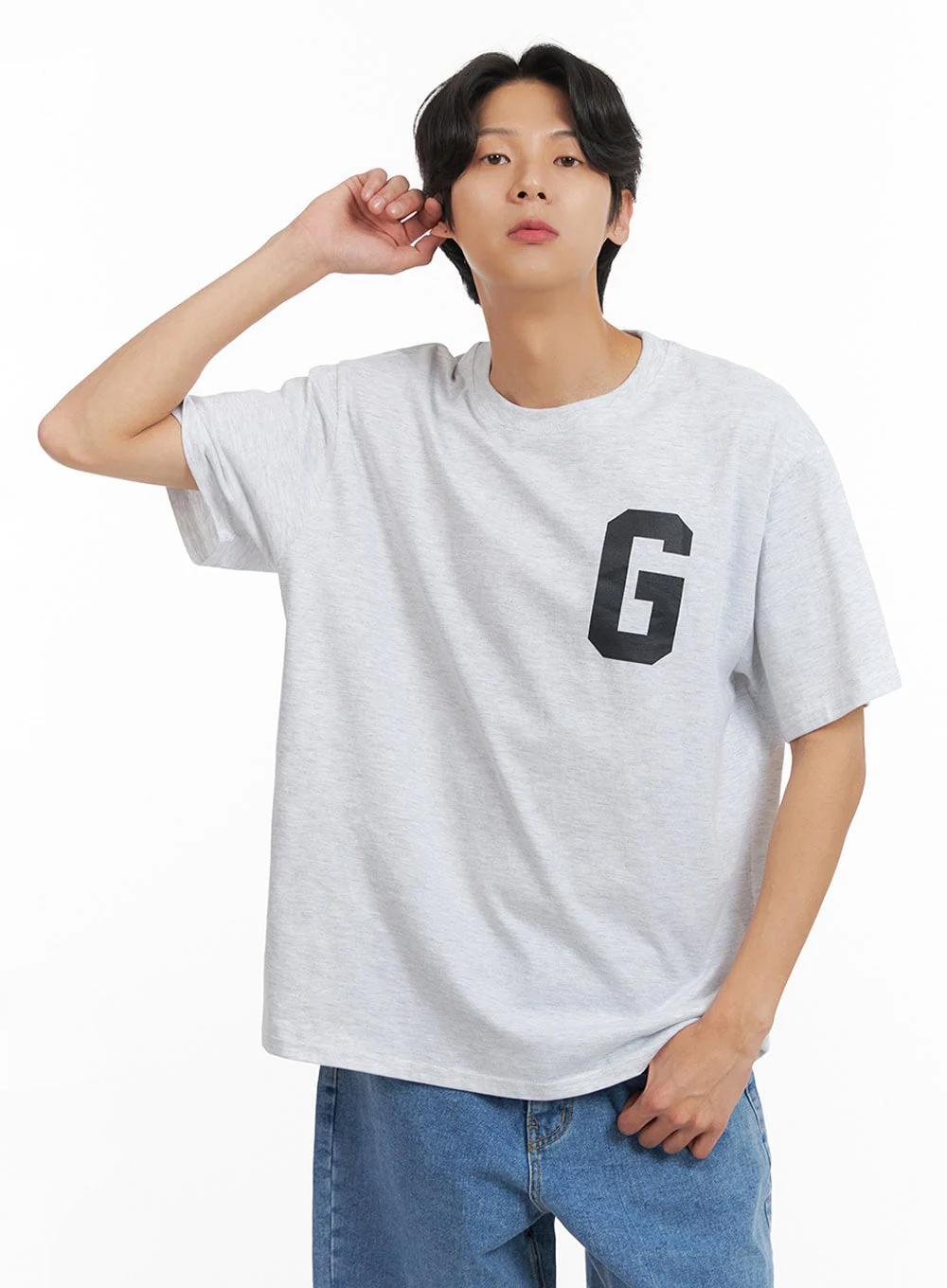 Men's Letter Print T-Shirt IY424 - Image 3