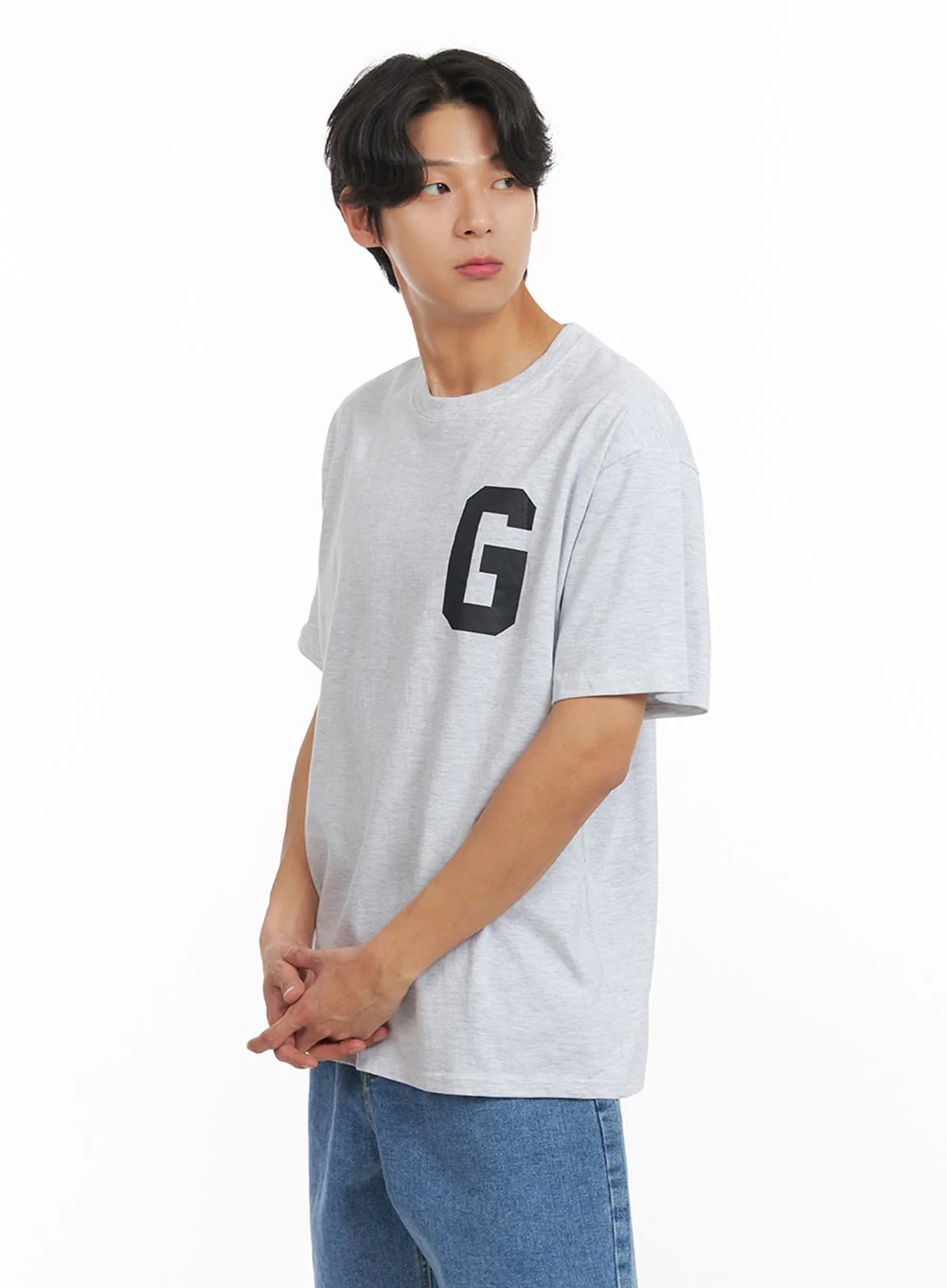 Men's Letter Print T-Shirt IY424 - Image 4