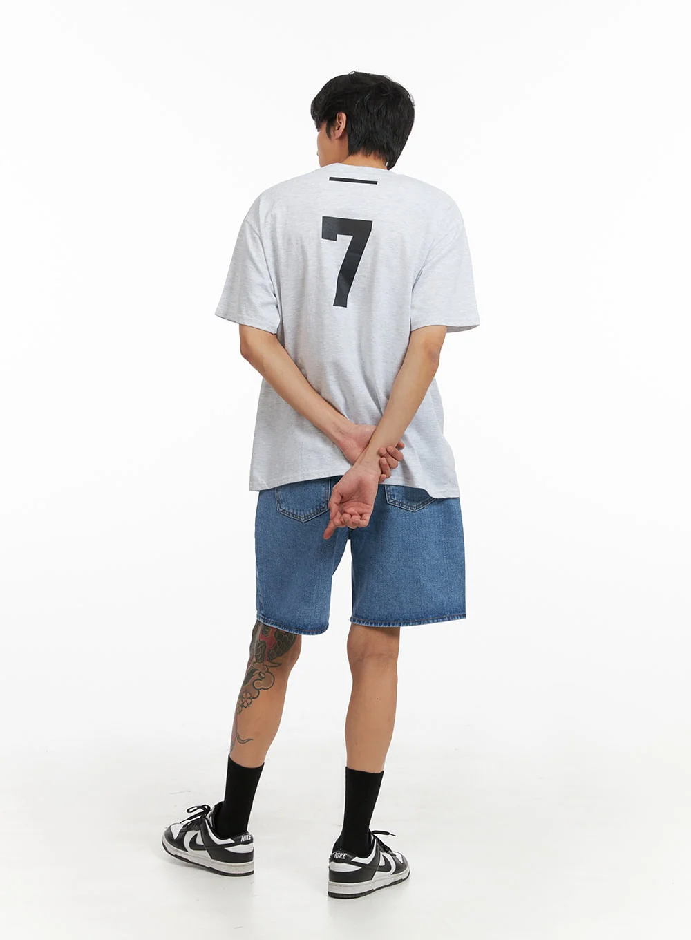 Men's Letter Print T-Shirt IY424 - Image 7