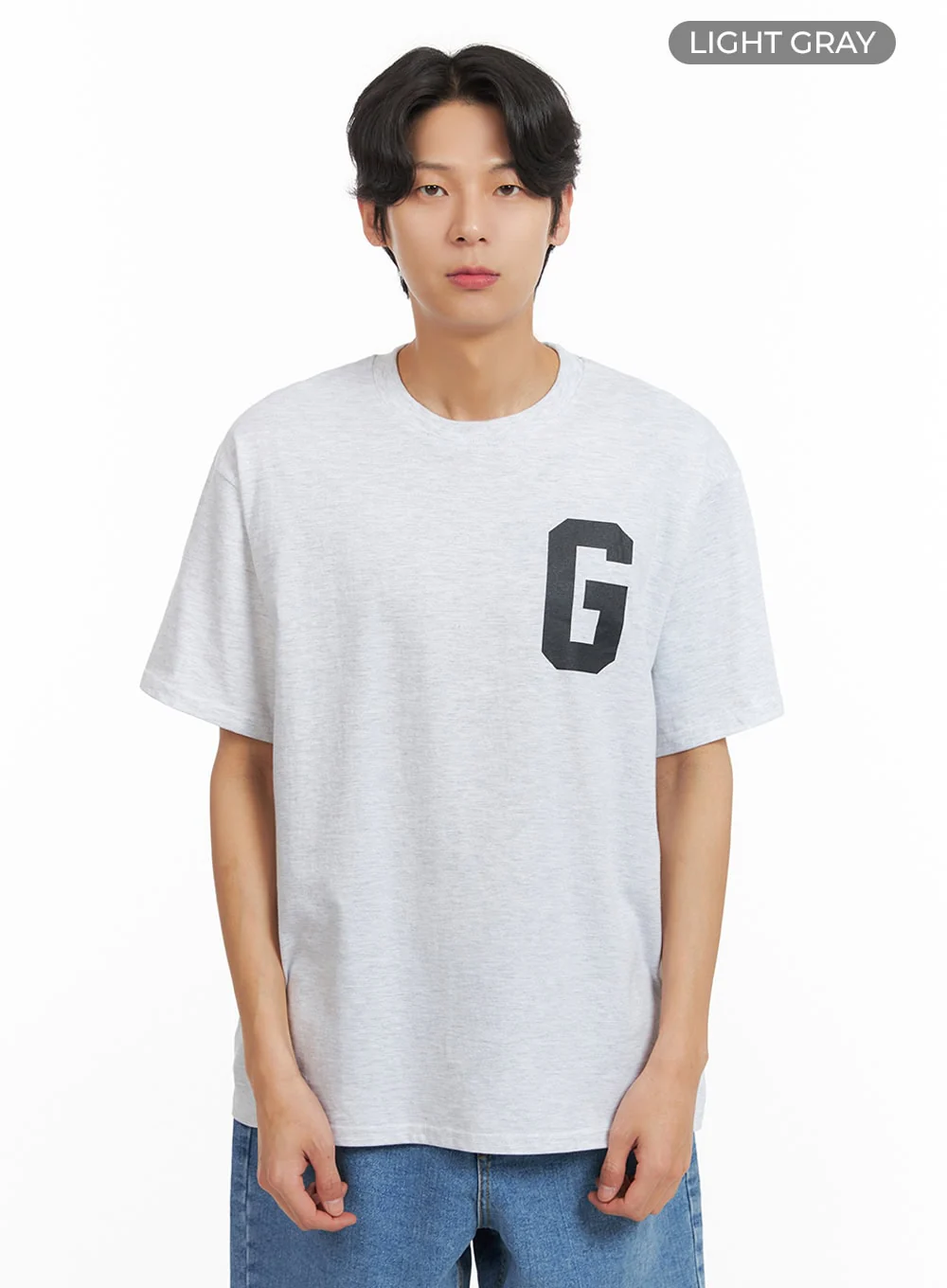 Men's Letter Print T-Shirt IY424 - Image 9