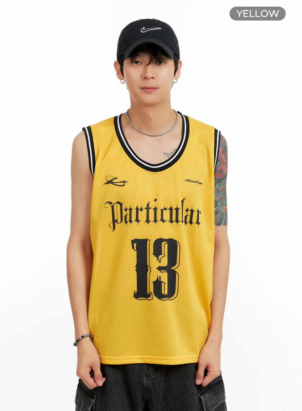 Men's Lettering Loose Fit Sleeveless T-Shirt IG402 - Image 9