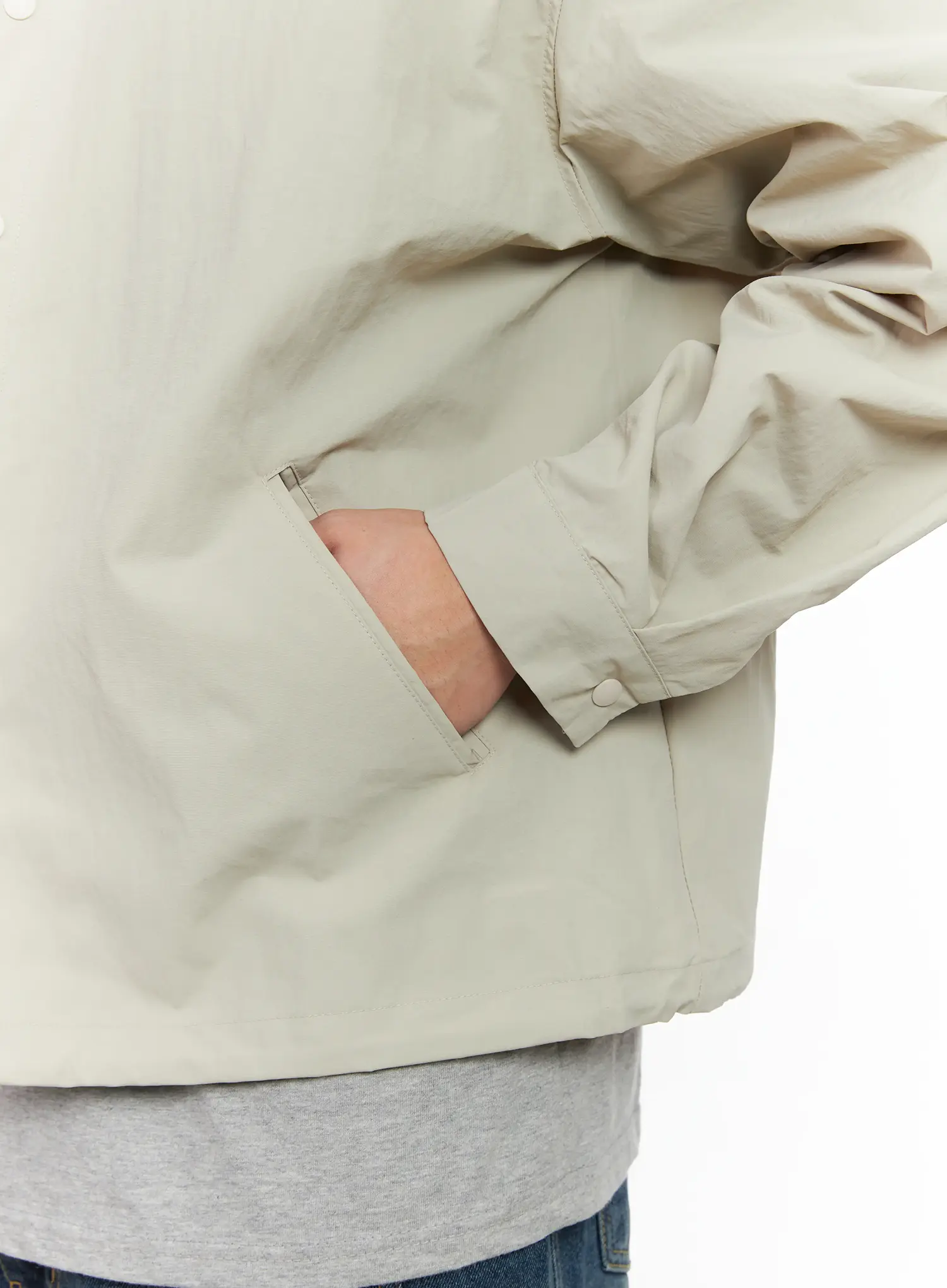 Men's Lightweight Spring Coach Jacket IJ521 - Image 11