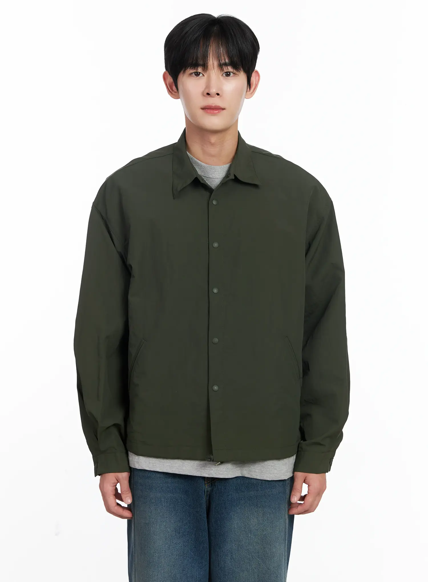 Men's Lightweight Spring Coach Jacket IJ521 - Image 13