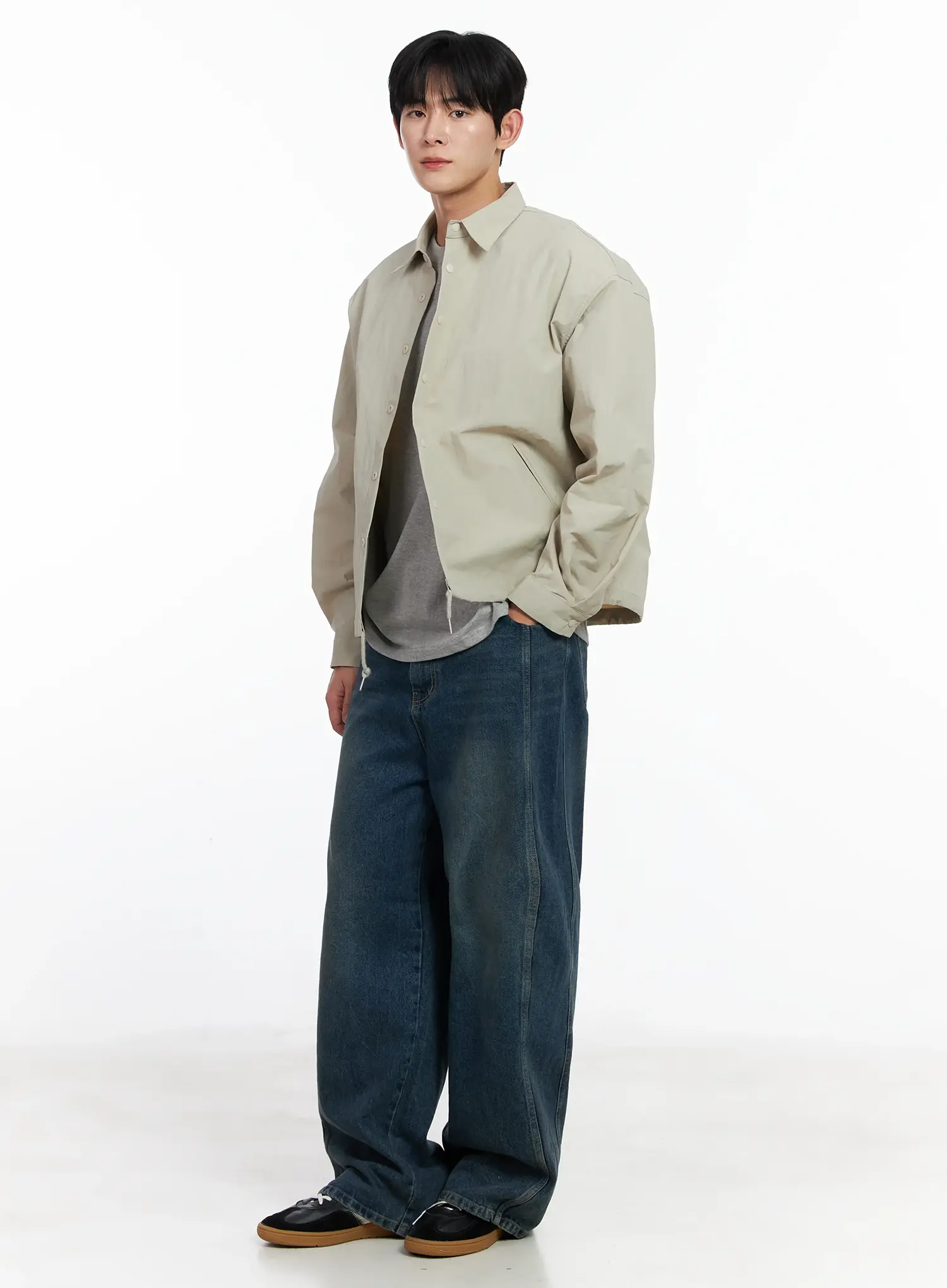 Men's Lightweight Spring Coach Jacket IJ521 - Image 9