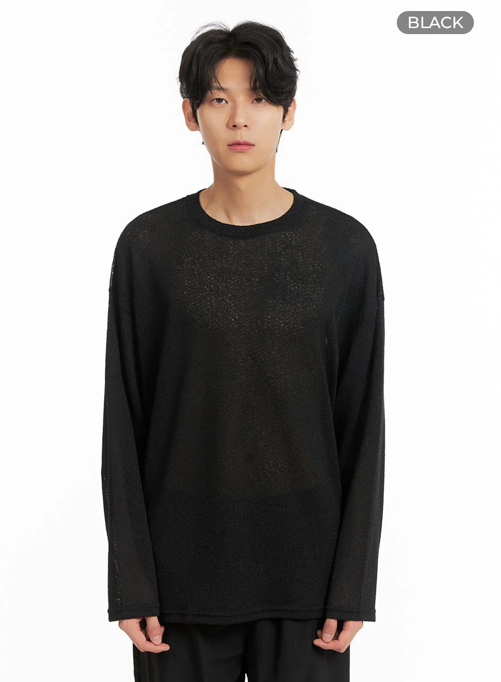 Men's Linen Blend Light Sweater IA401 - Image 9