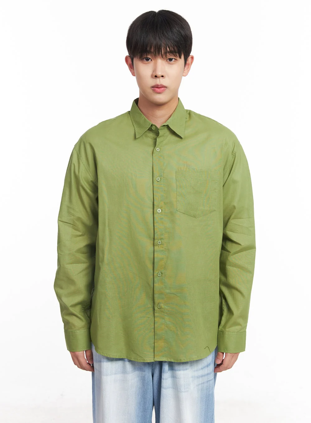 Men's Linen Collared Shirt IY522 - Image 17