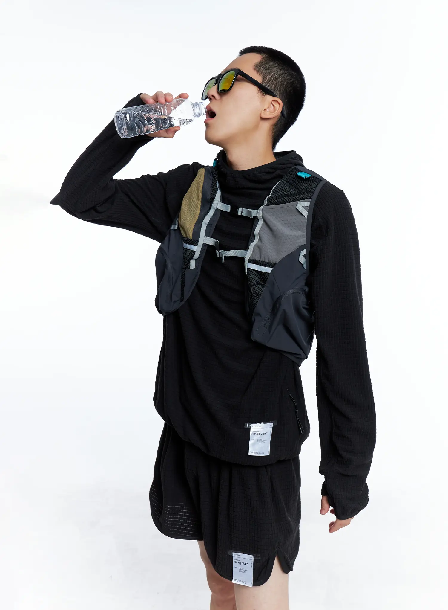 Men's Logo Detail Long Sleeve Hoodie IS502 - Image 12