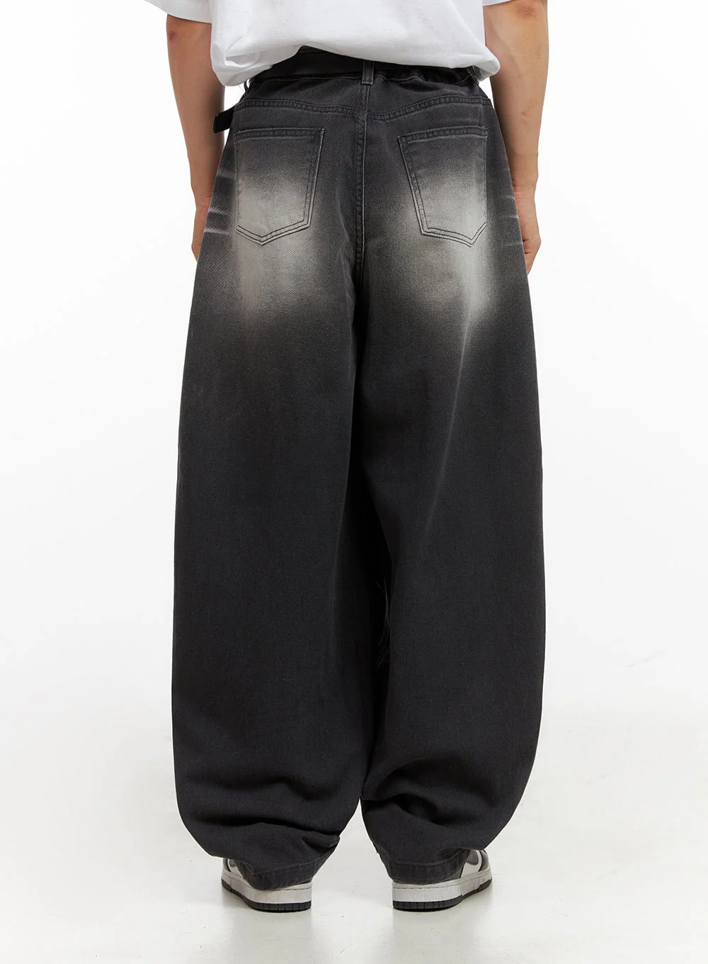 Men's Loose Fit Baggy Jeans (Black) IG409 - Image 5