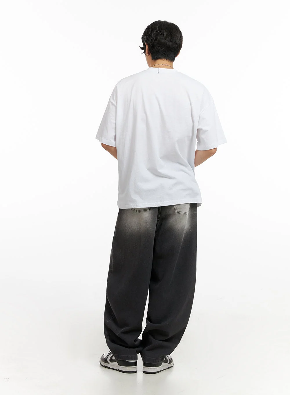 Men's Loose Fit Baggy Jeans (Black) IG409 - Image 7