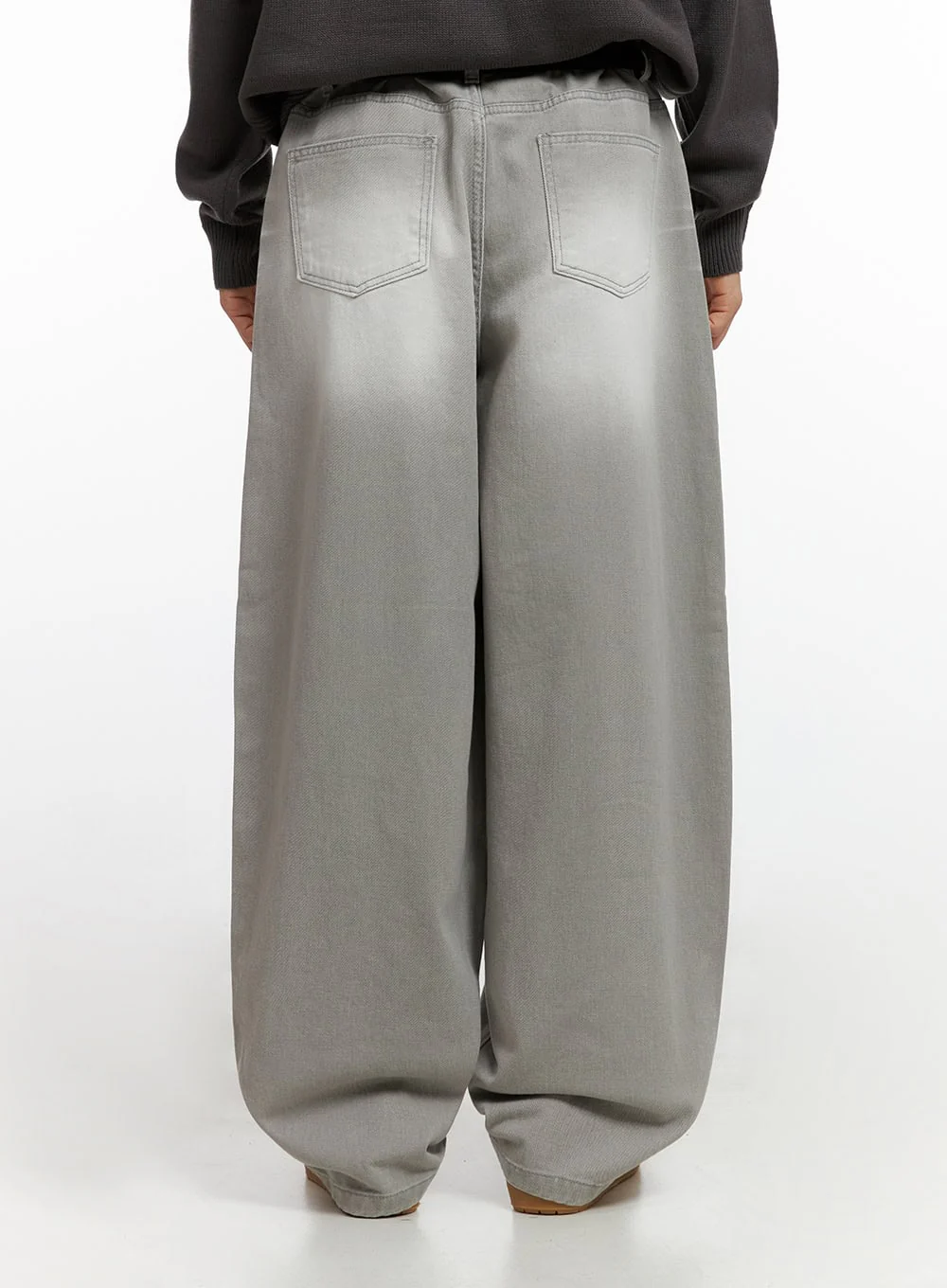 Men's Loose Fit Baggy Jeans (Gray) IG409 - Image 5