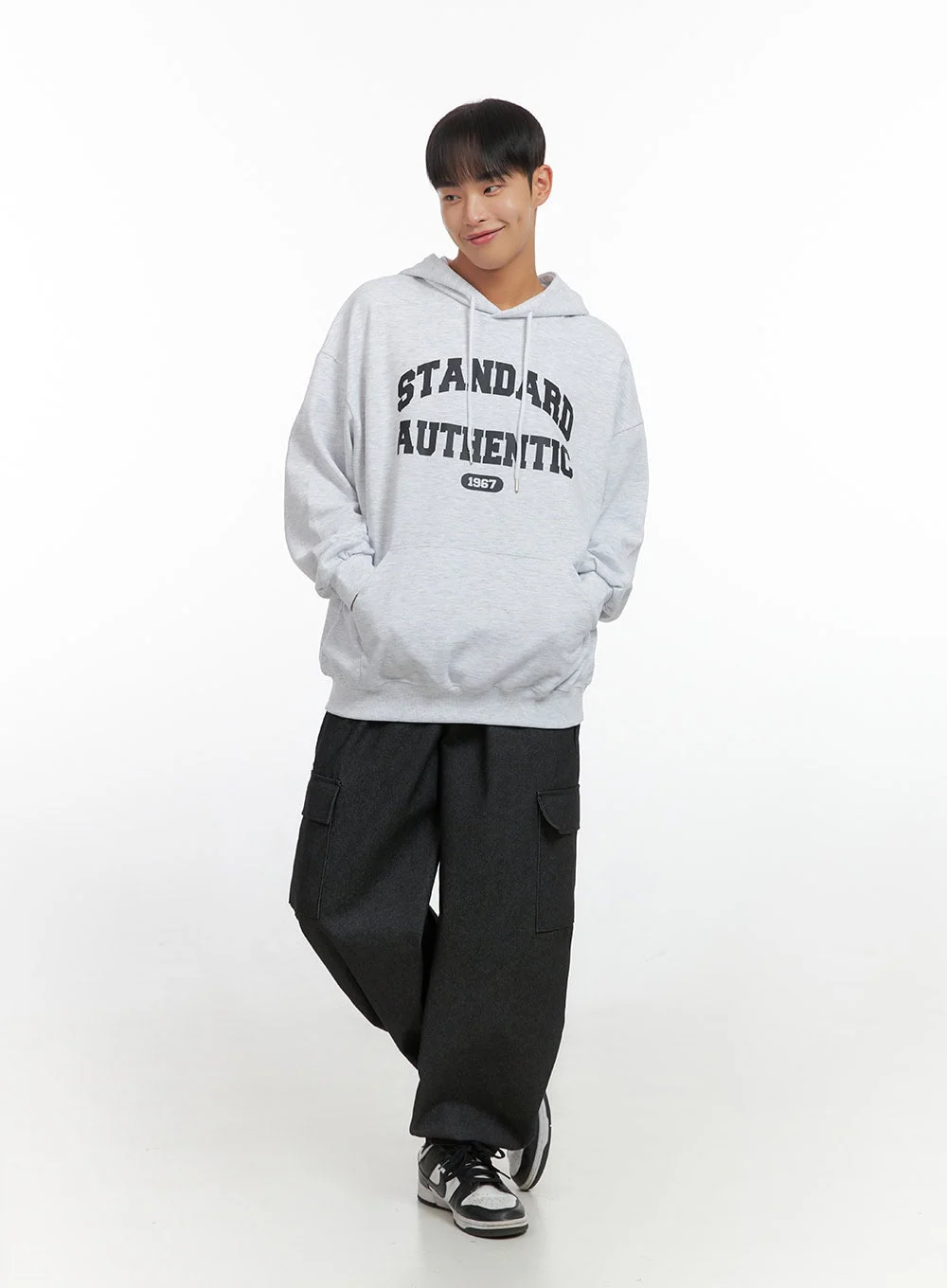 Men's Loose Fit Graphic Hoodie IO420 - Image 2