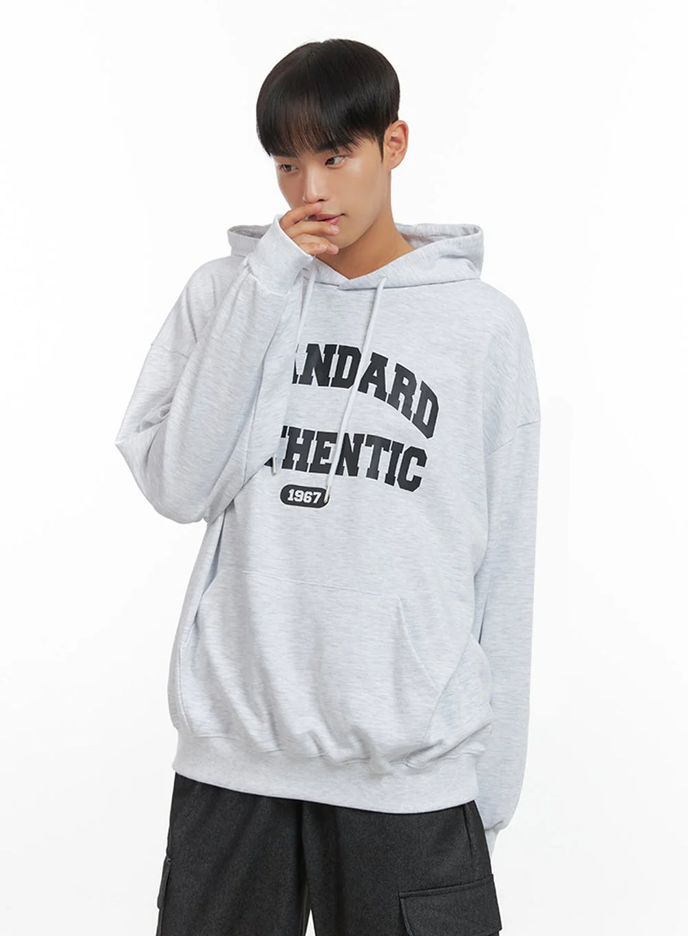 Men's Loose Fit Graphic Hoodie IO420 - Image 4