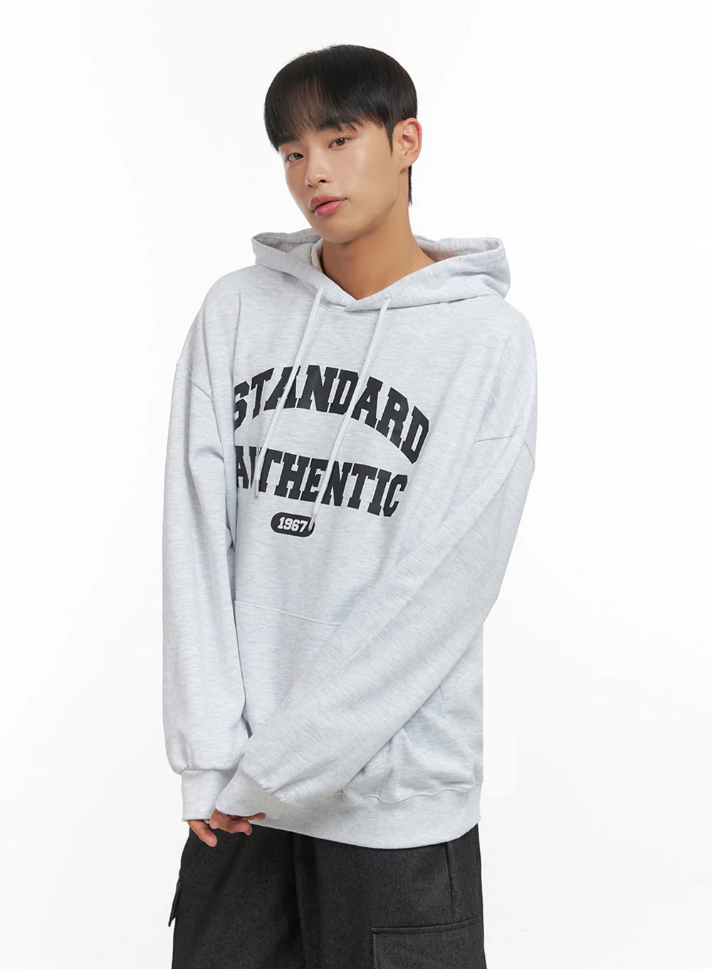 Men's Loose Fit Graphic Hoodie IO420 - Image 5