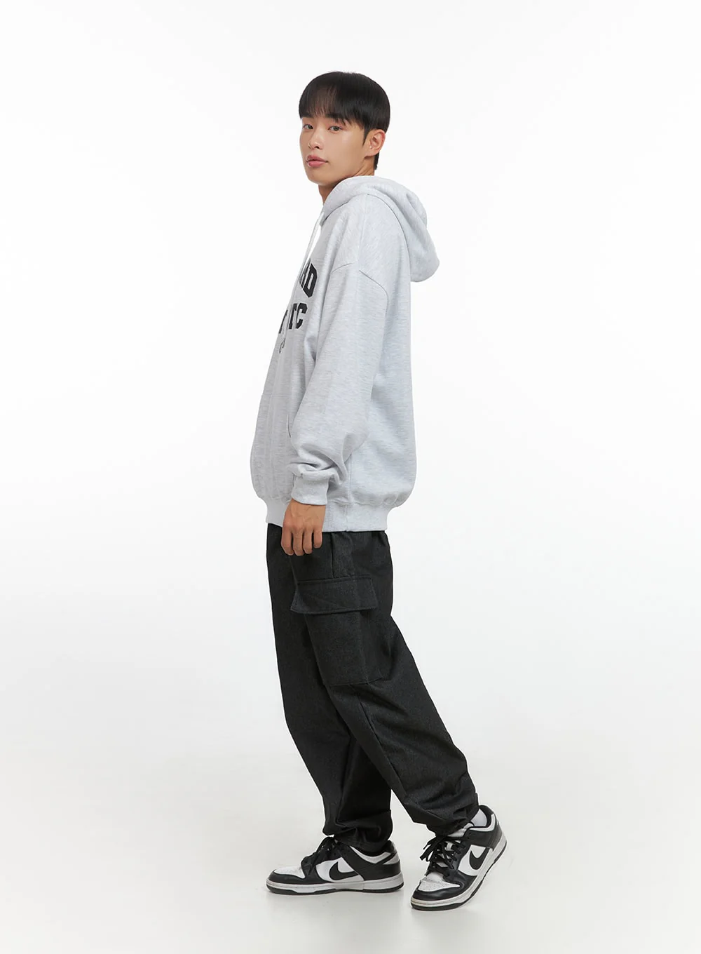 Men's Loose Fit Graphic Hoodie IO420 - Image 6