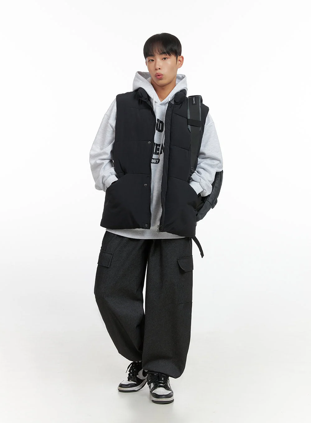 Men's Loose Fit Graphic Hoodie IO420 - Image 8