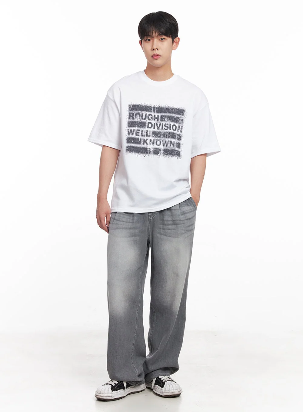 Men's Loose-Fit Graphic T-Shirt IY520 - Image 2