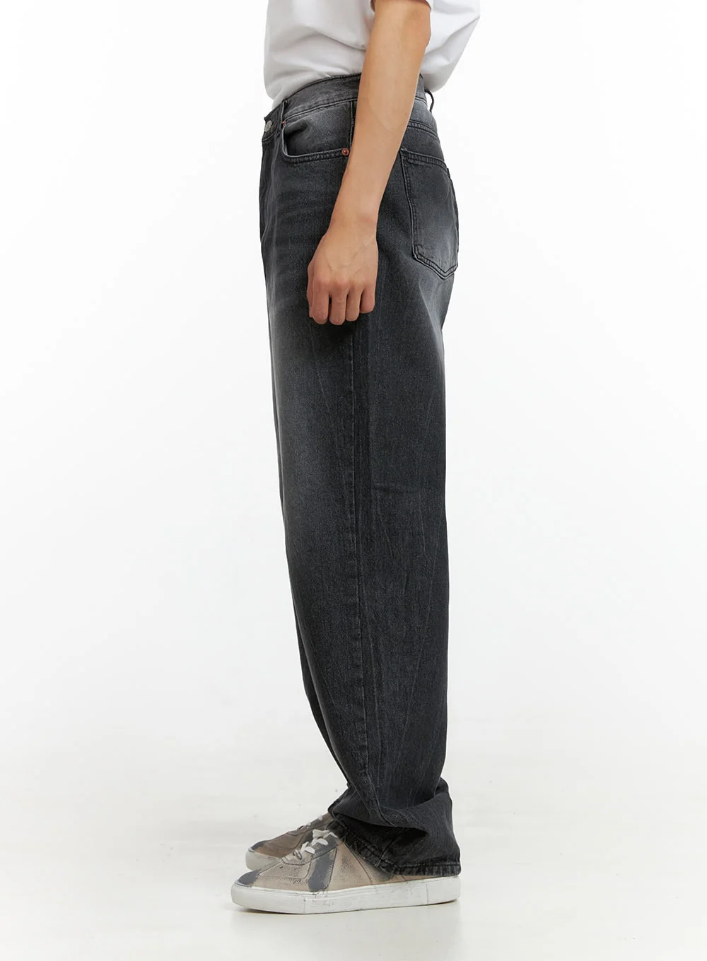 Men's Loose Fit Straight Jeans IU412 - Image 4
