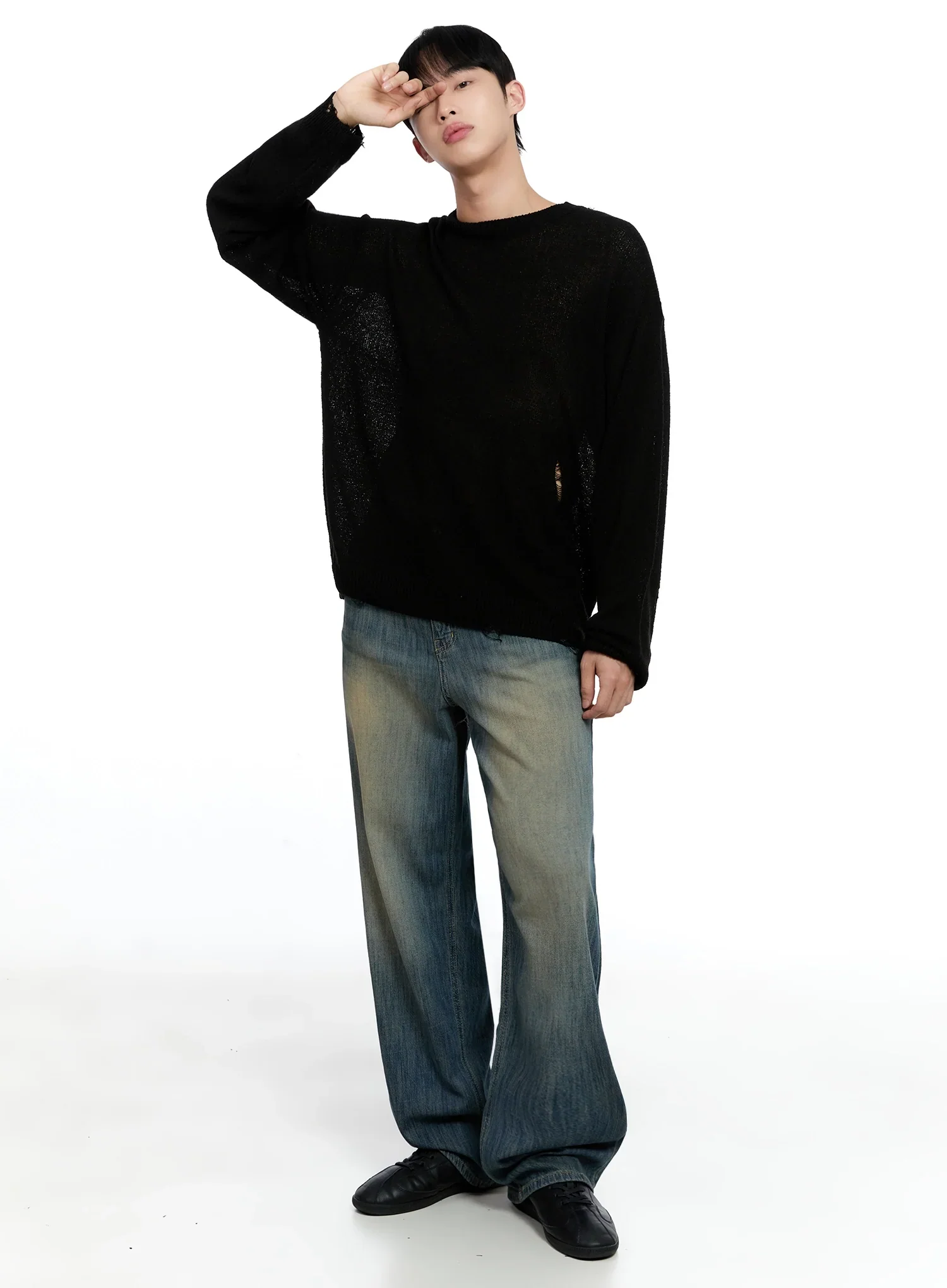 Men's Loose Fit Sweater IG520 - Image 16